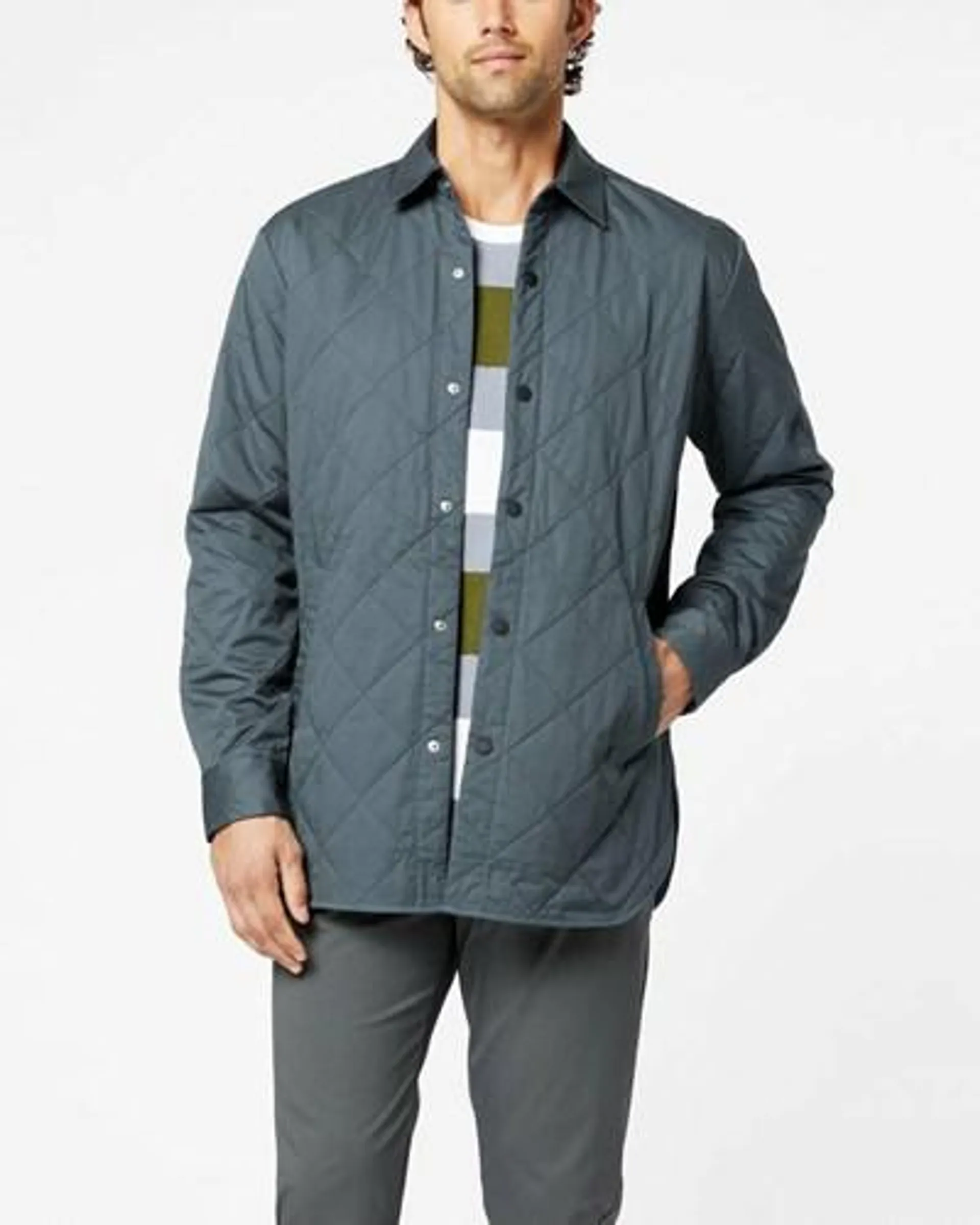 Chaquetas Dockers Acolchado Overshirt Jacket Hombre Gris | QOVPM8907