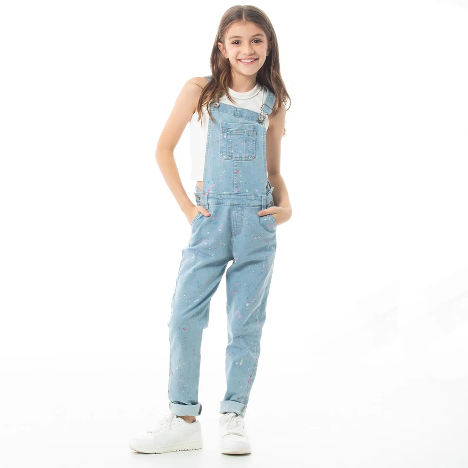 PAINT SPLATTER OVERALL FOR GIRLS