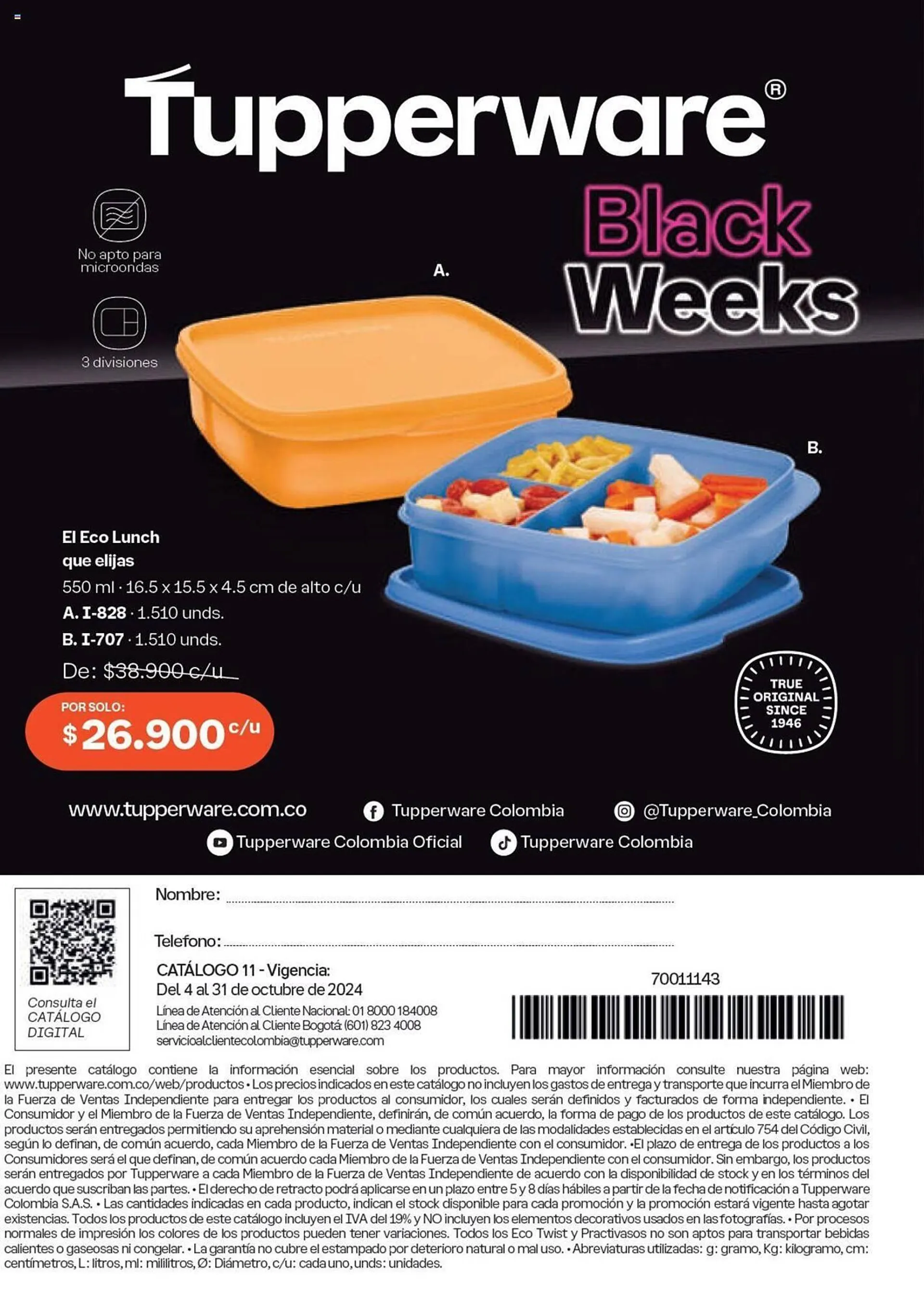 Catalogo de Catálogo Tupperware 4 de octubre al 31 de octubre 2024 - Pag 60