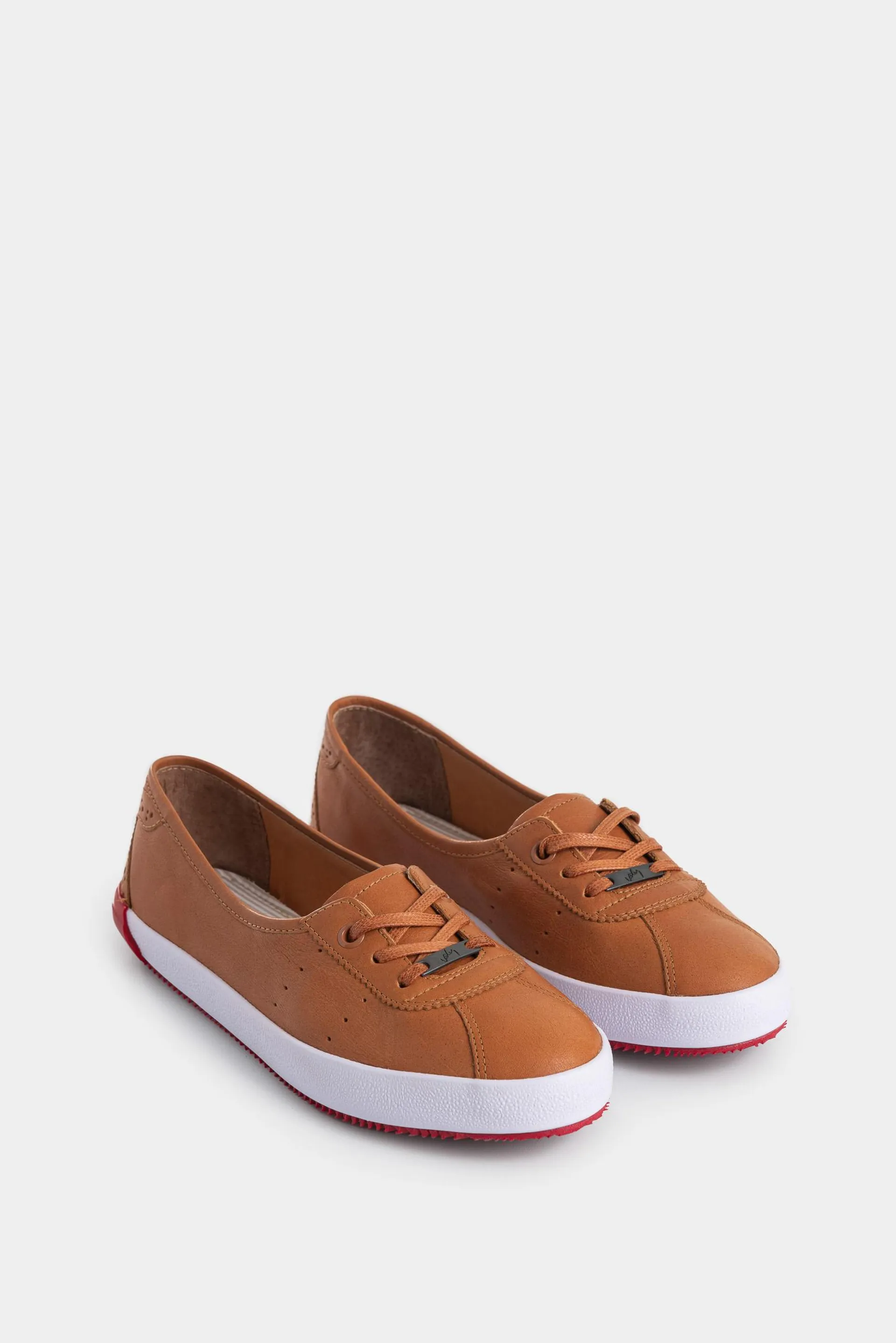 Tenis planos atenas de cuero para mujer casual