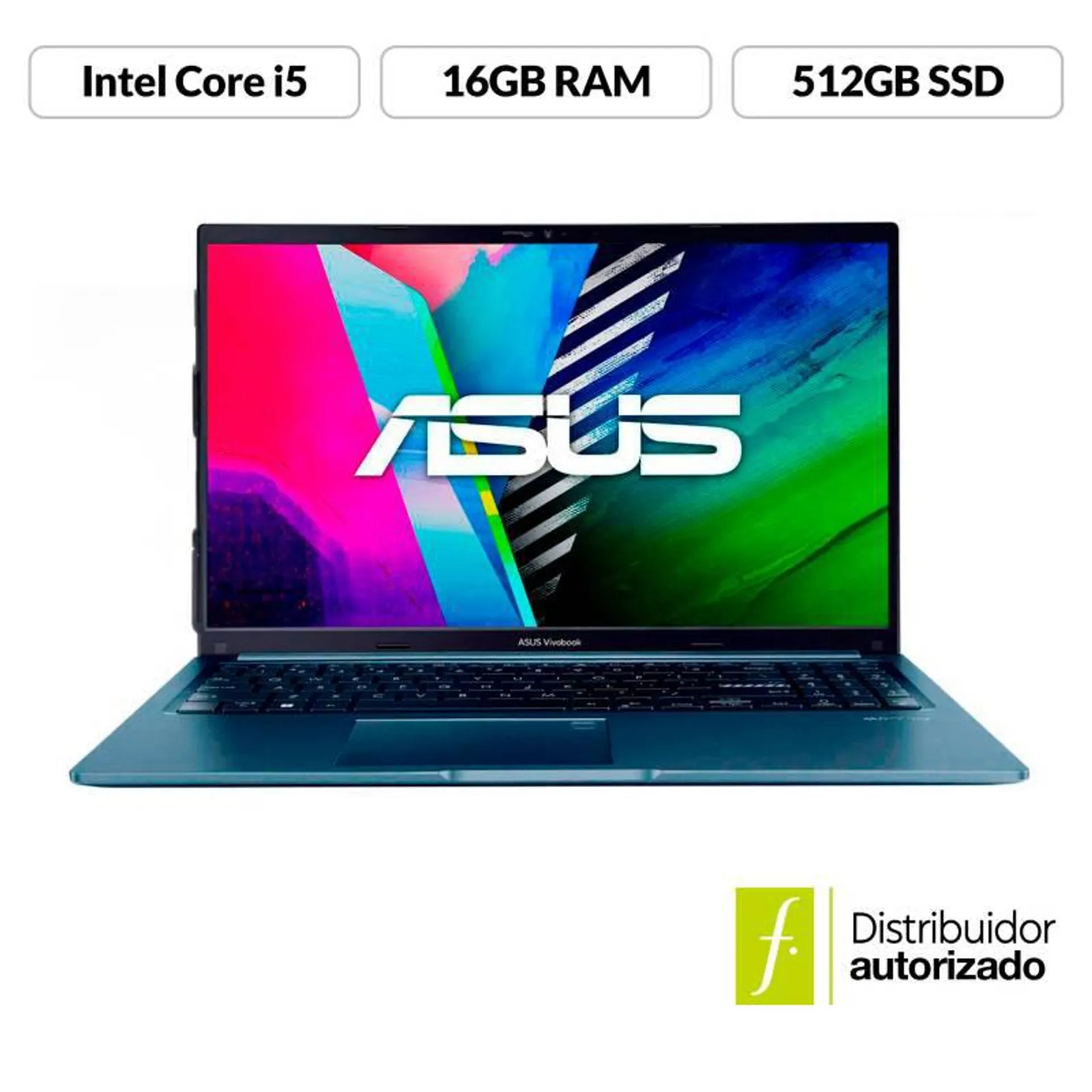 Portátil Asus Vivobook 15 | Intel Core i5 | 16GB RAM | 512GB SSD Almacenamiento | Windows 11 | 15.6 pulgadas | X1502ZA-BQ356W | Computador Portátil