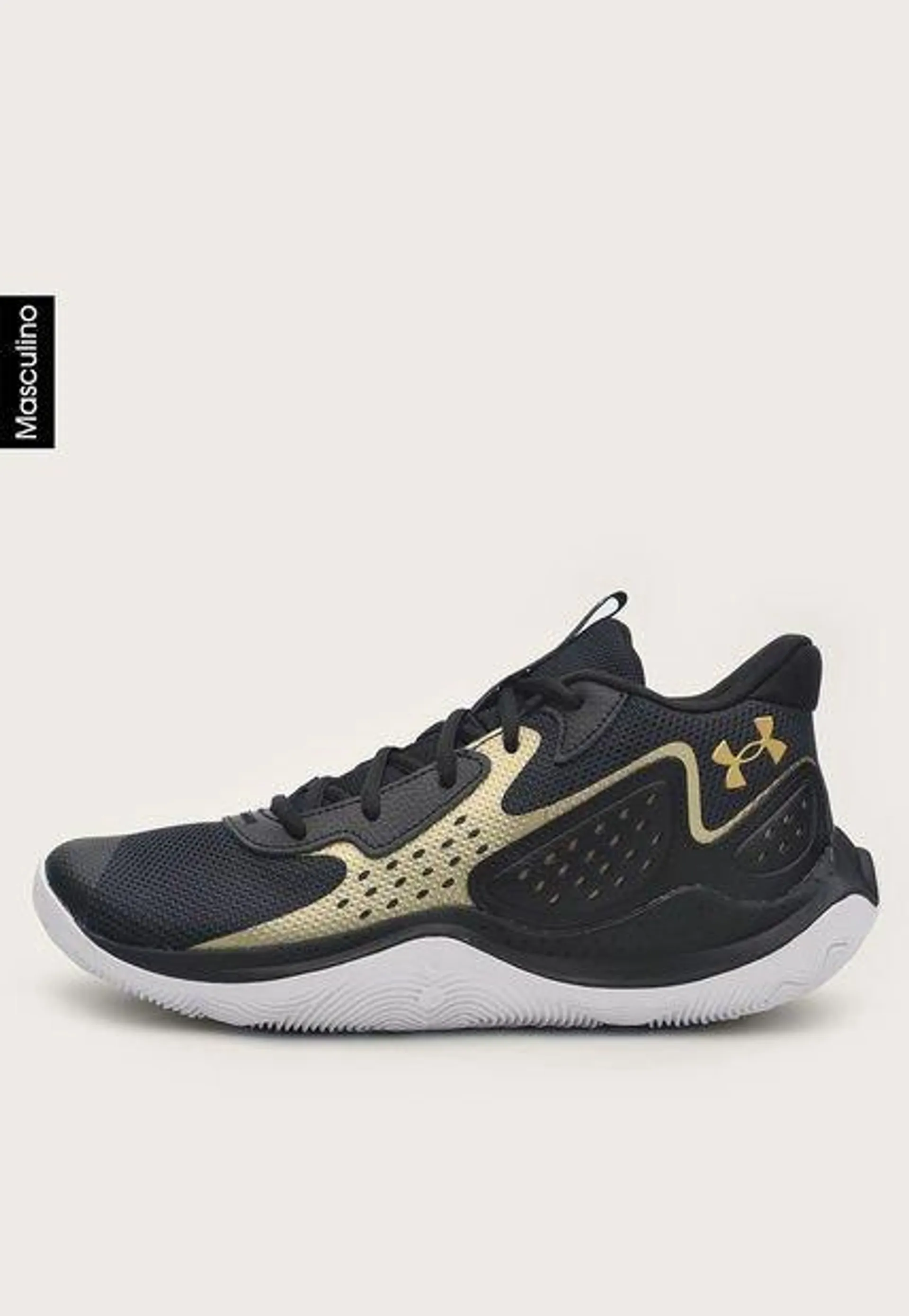 Tenis Baseball Negro-Dorado-Blanco UNDER ARMOUR Jet 23