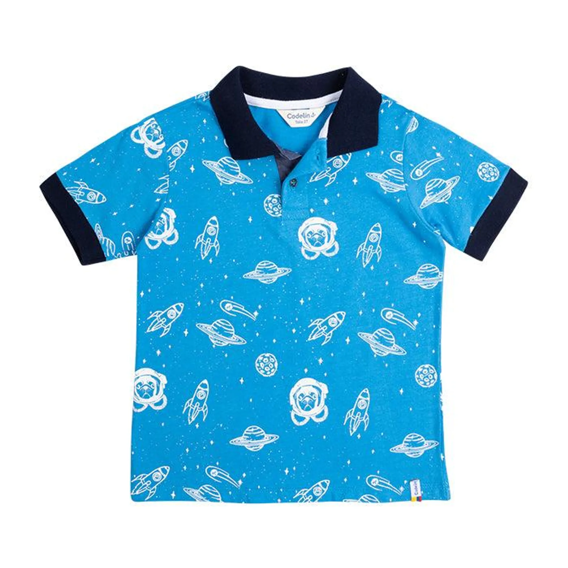 Camiseta Rafa miniprint polo para bebé niño