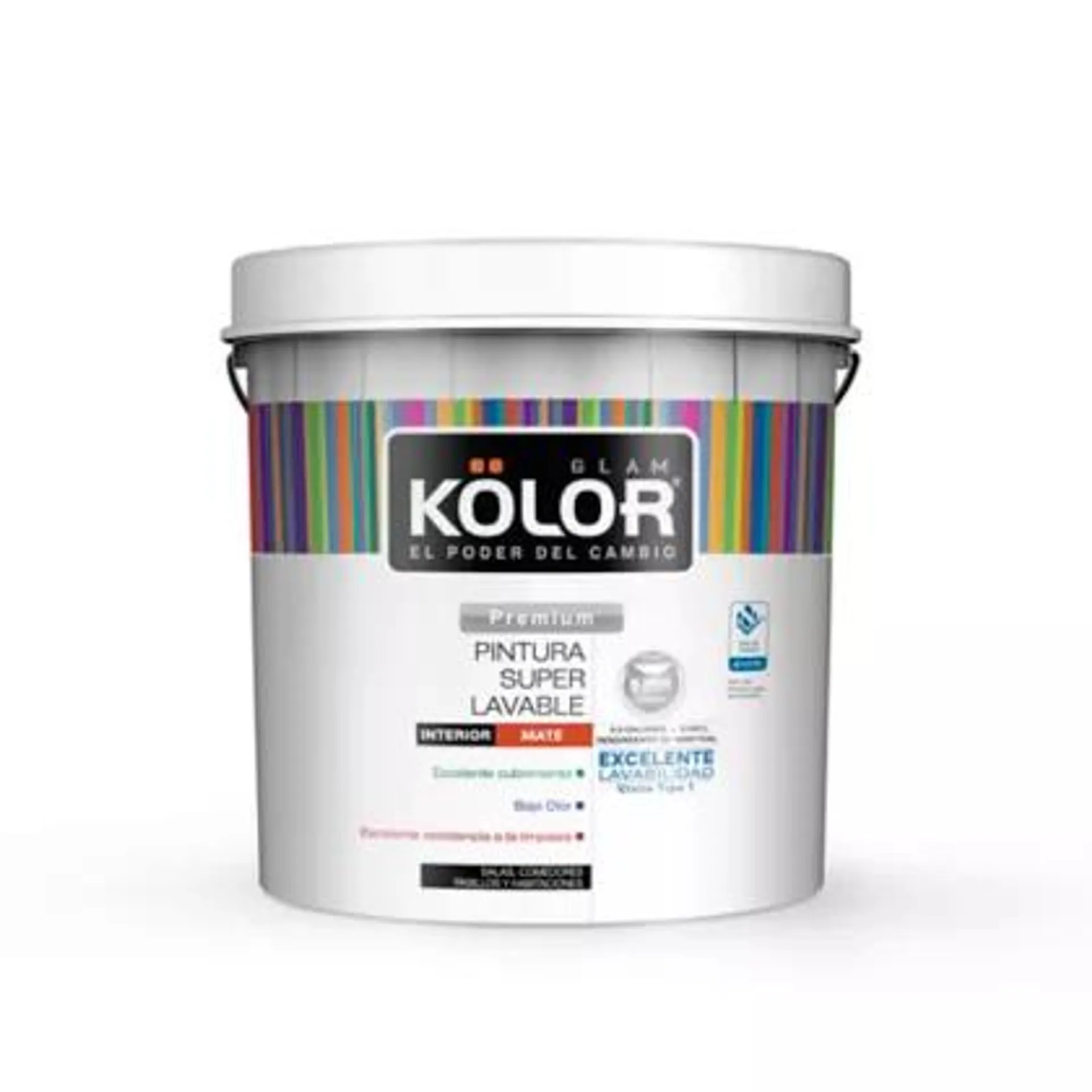 Pintura para Interior Blanco Arena Superlavable 2.5 Galones