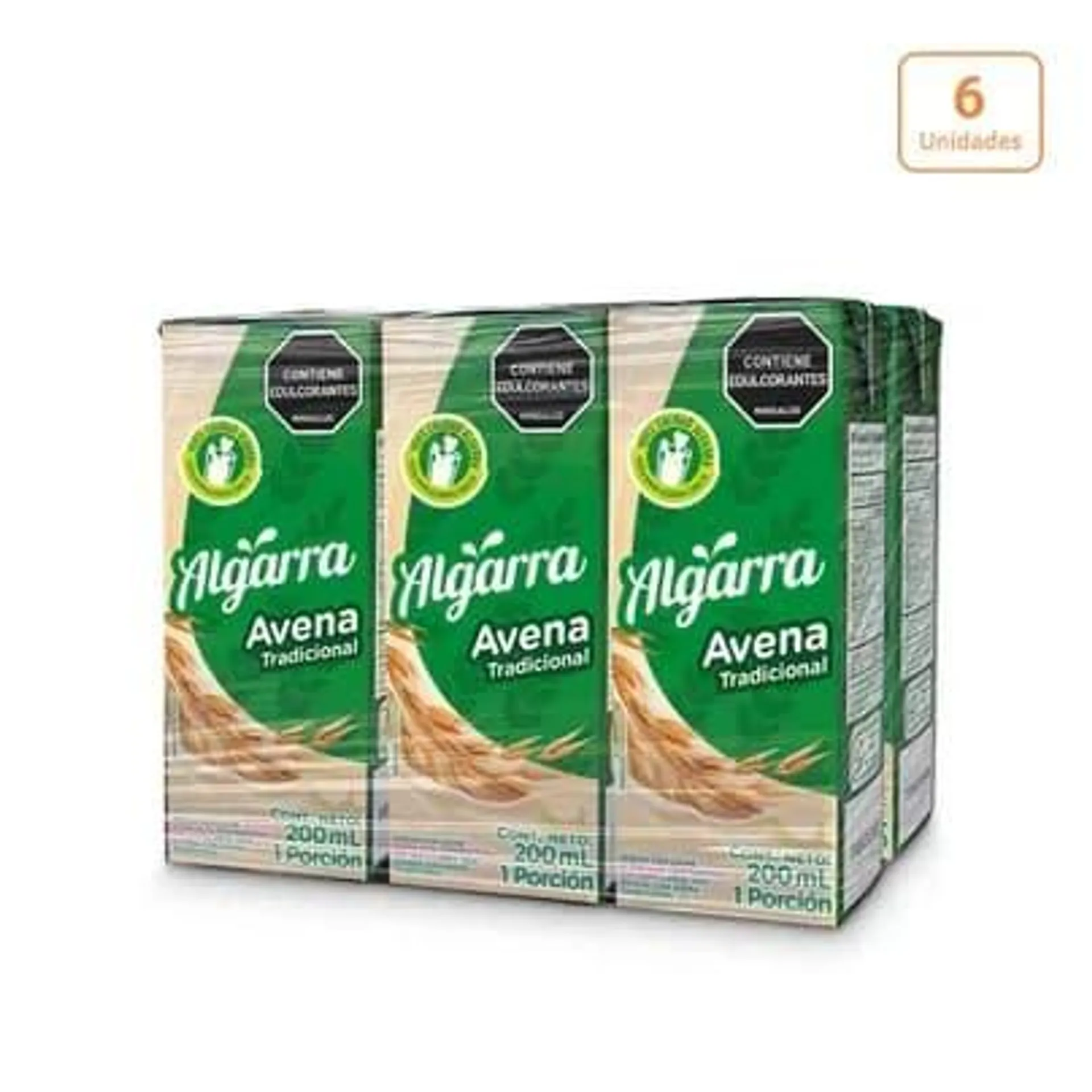 Avena Algarra Tradicional x 6 unds x 200ml c/u