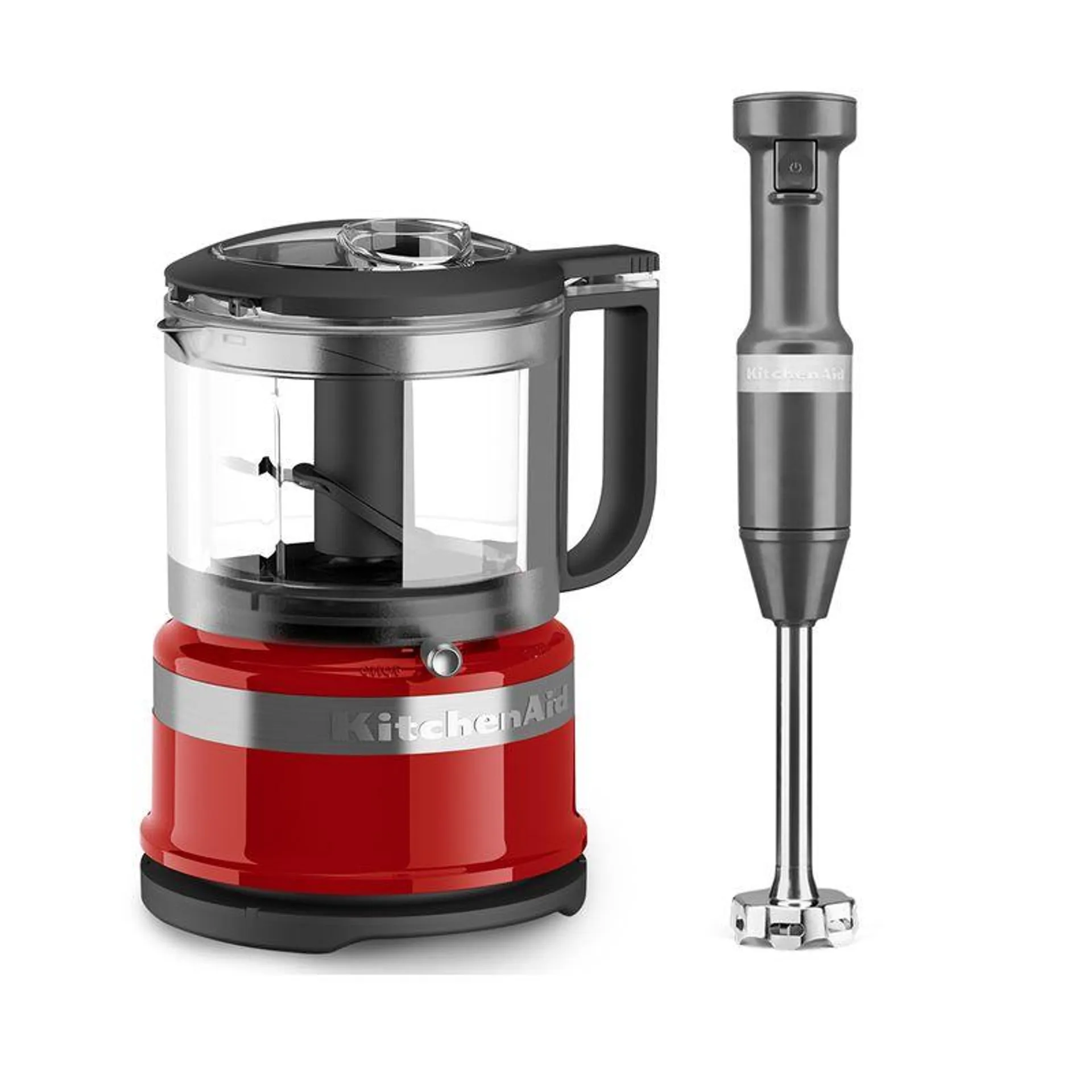 Combo Procesador KitchenAid de 3.5 Tazas y Licuadora KitchenAid de inmersión Velocidad Variable