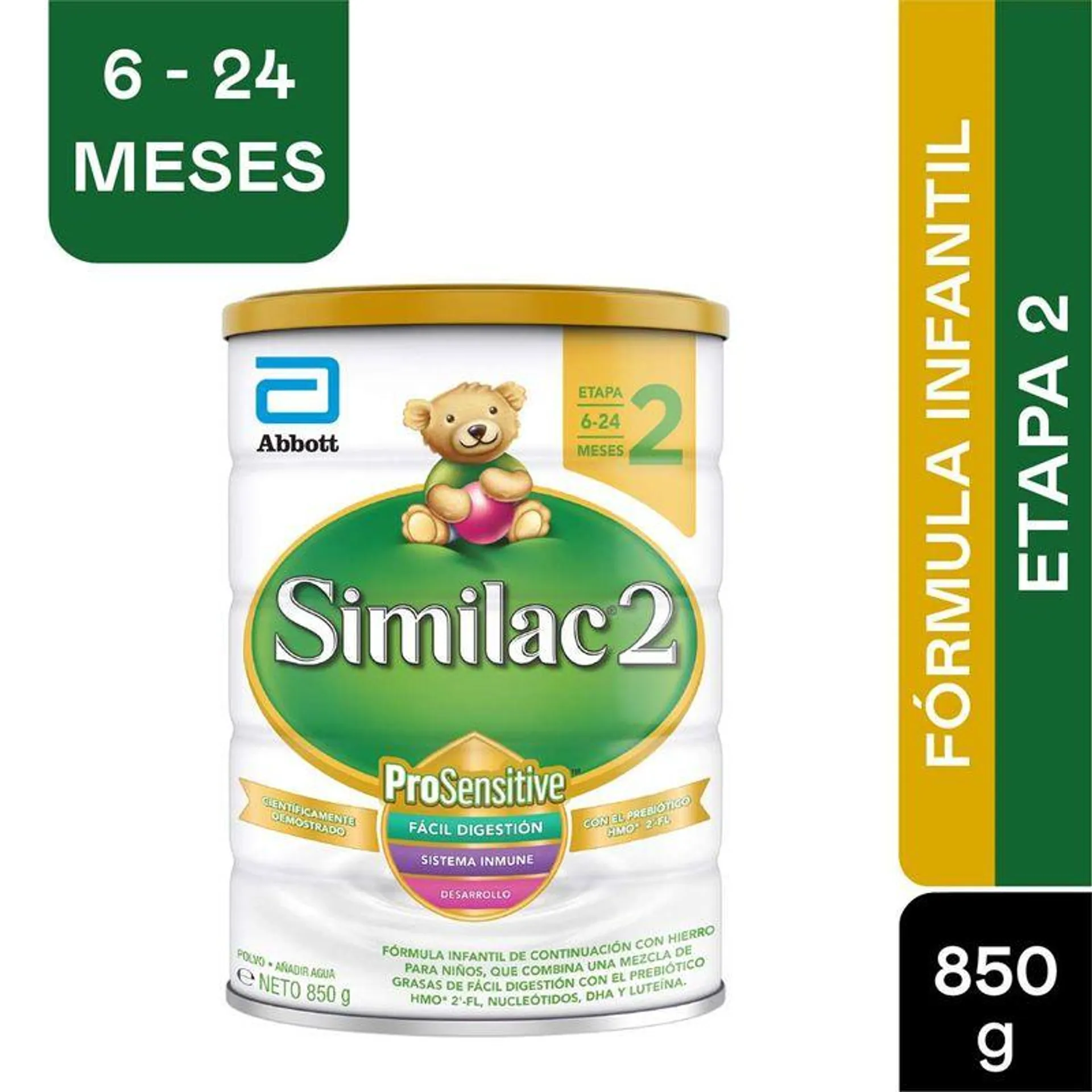 Formula Infantil Similac 2 Lata X 850 Gr