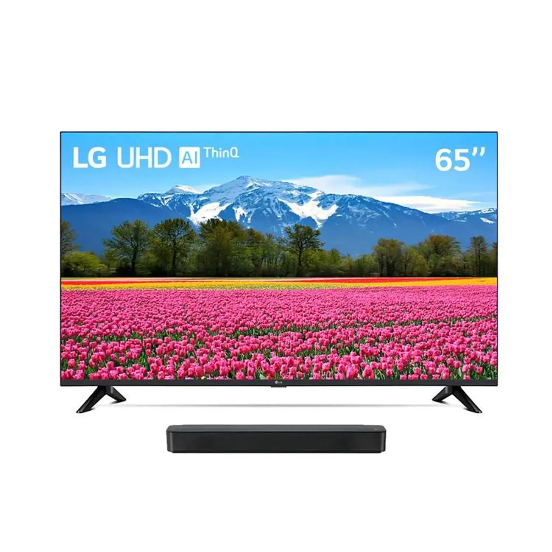 TV LG 65" Pulgadas 164 Cm 65UR7300 4K-UHD Smart TV + Barra de Sonido LG SK1