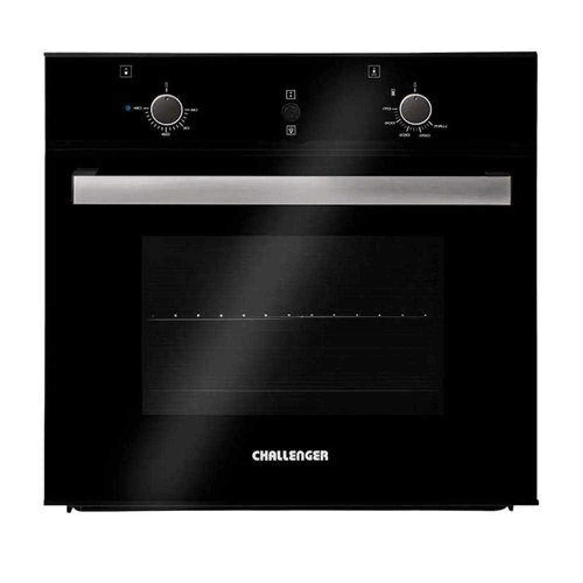 Horno de empotrar Challenger vidrio negro inoxidable 60 cm - HG 2560 / Negro