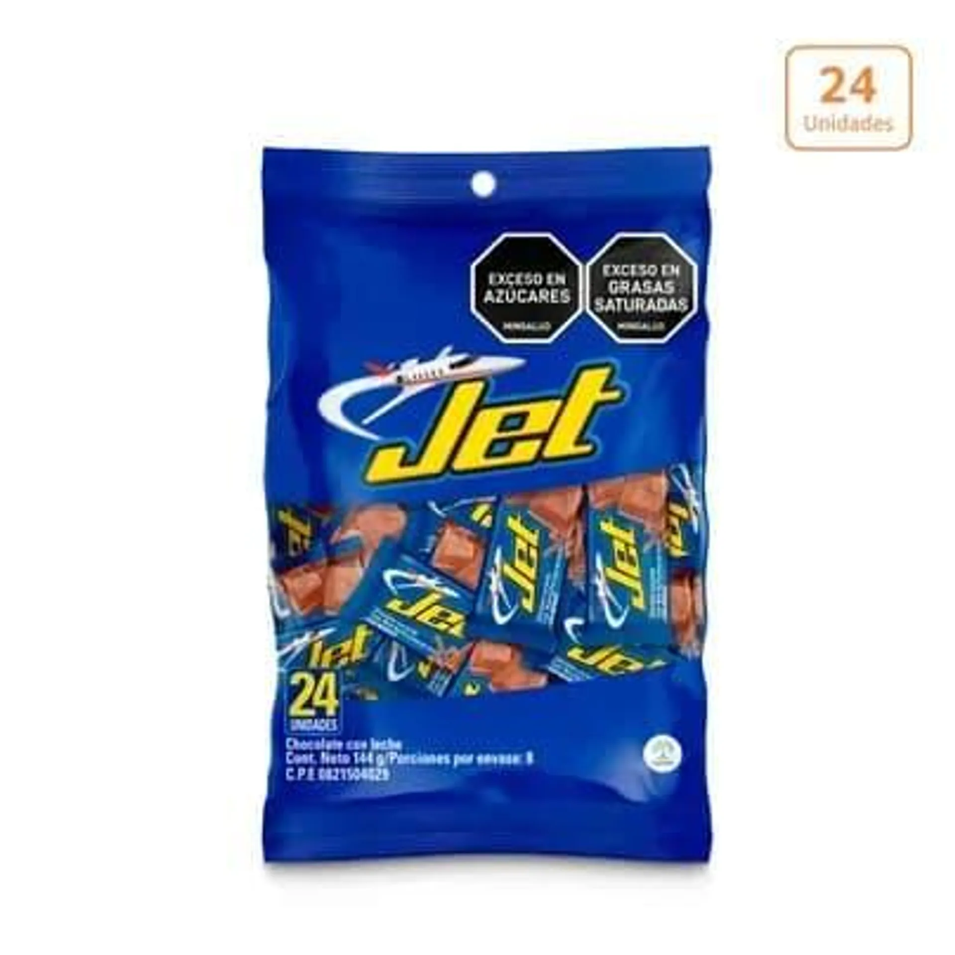 Chocolatina Jet Leche x 24 unds x 6g c/u