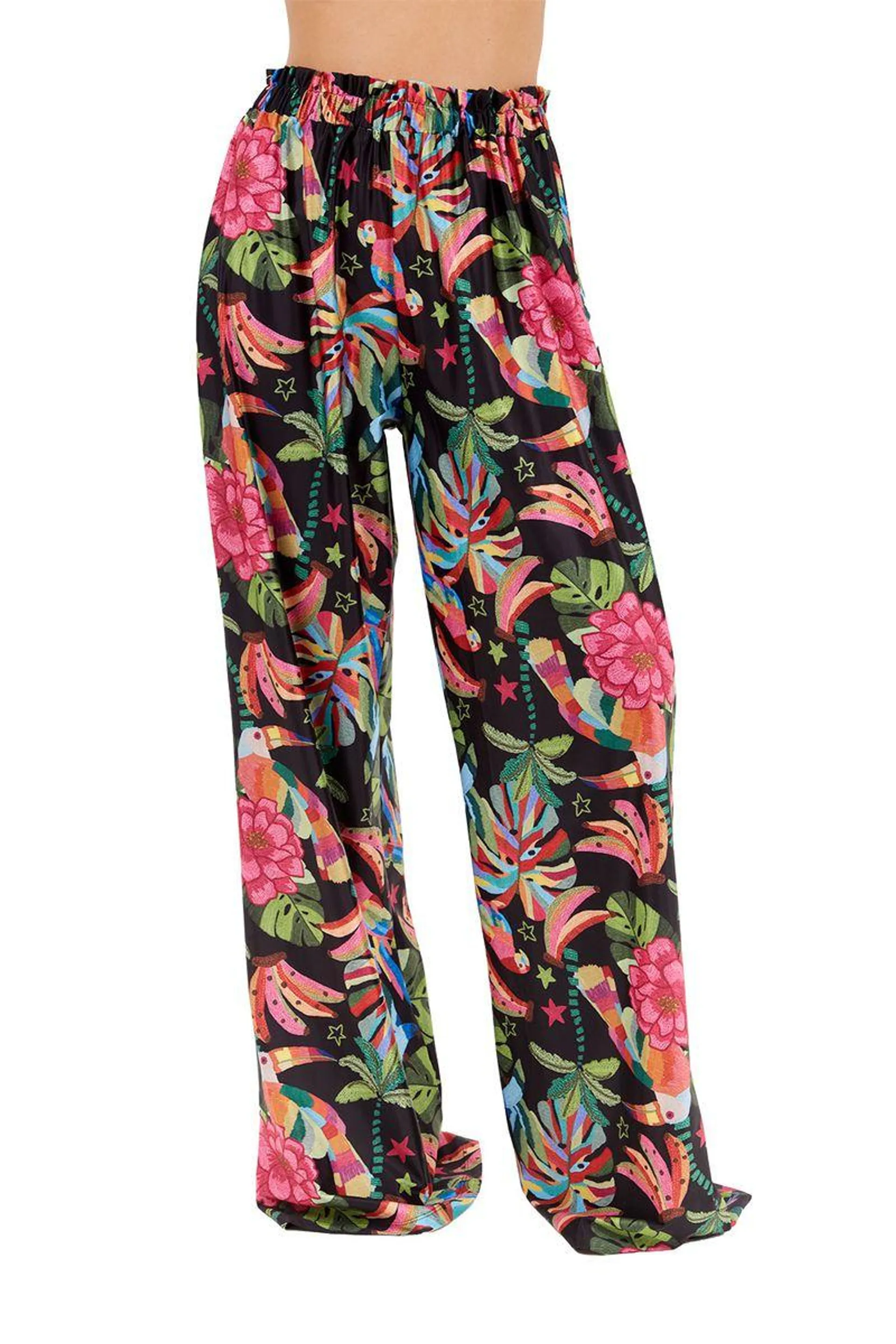 Pantalon Estampado Negro para mujer Stella