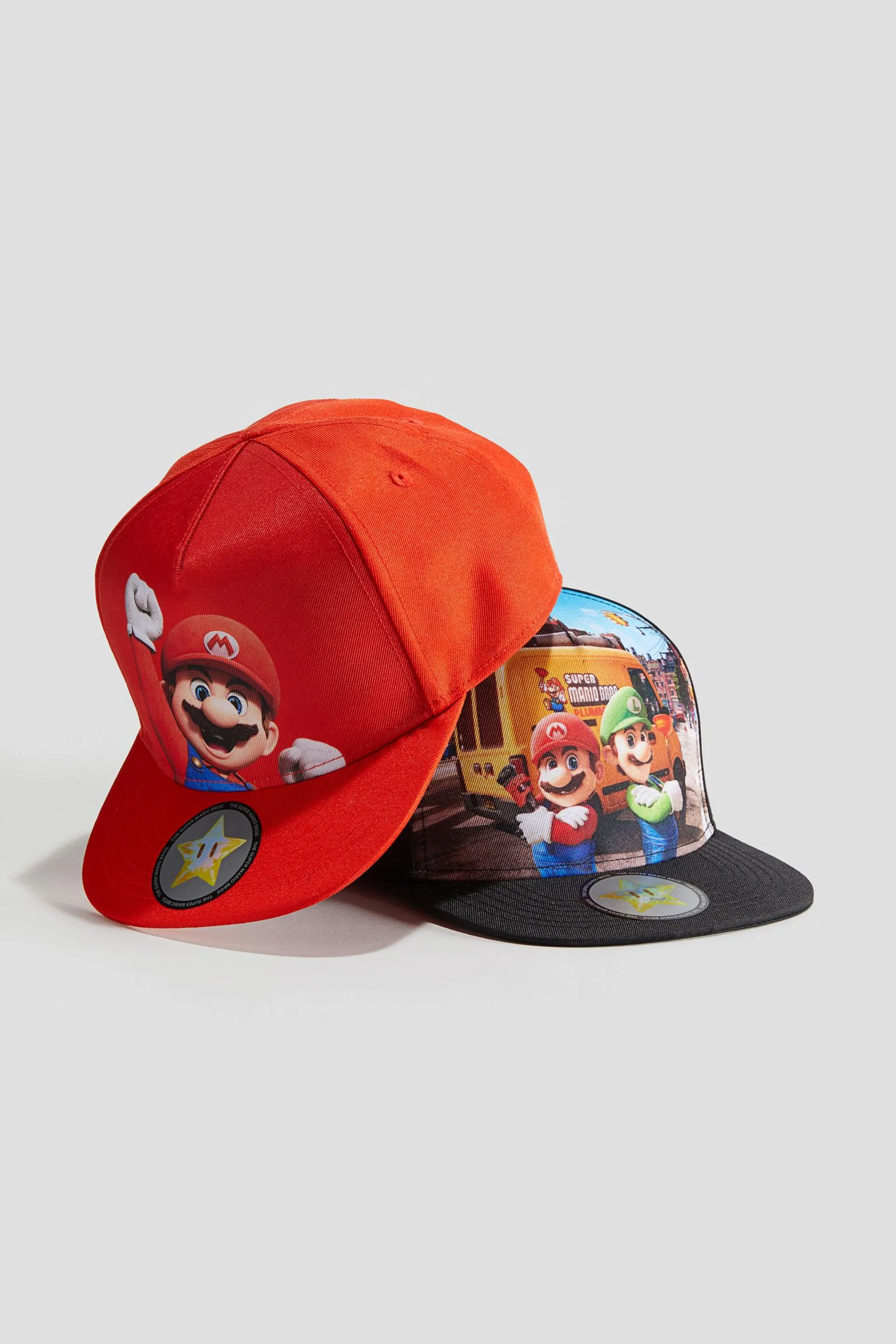 Pack de 2 gorras con motivo estampado