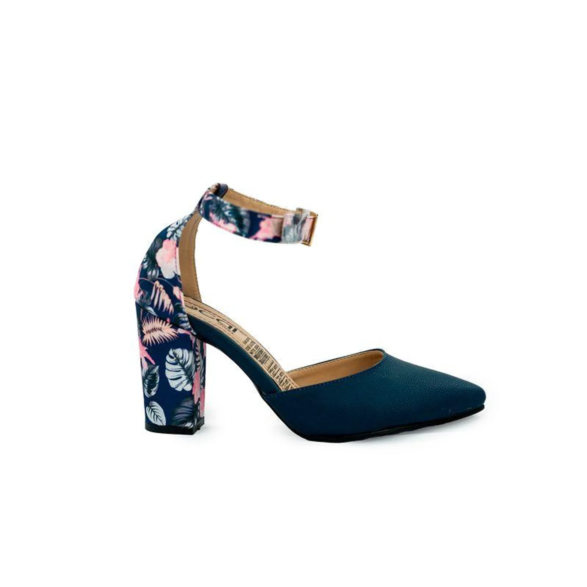 TACONES AZUL FOCAL MUJER