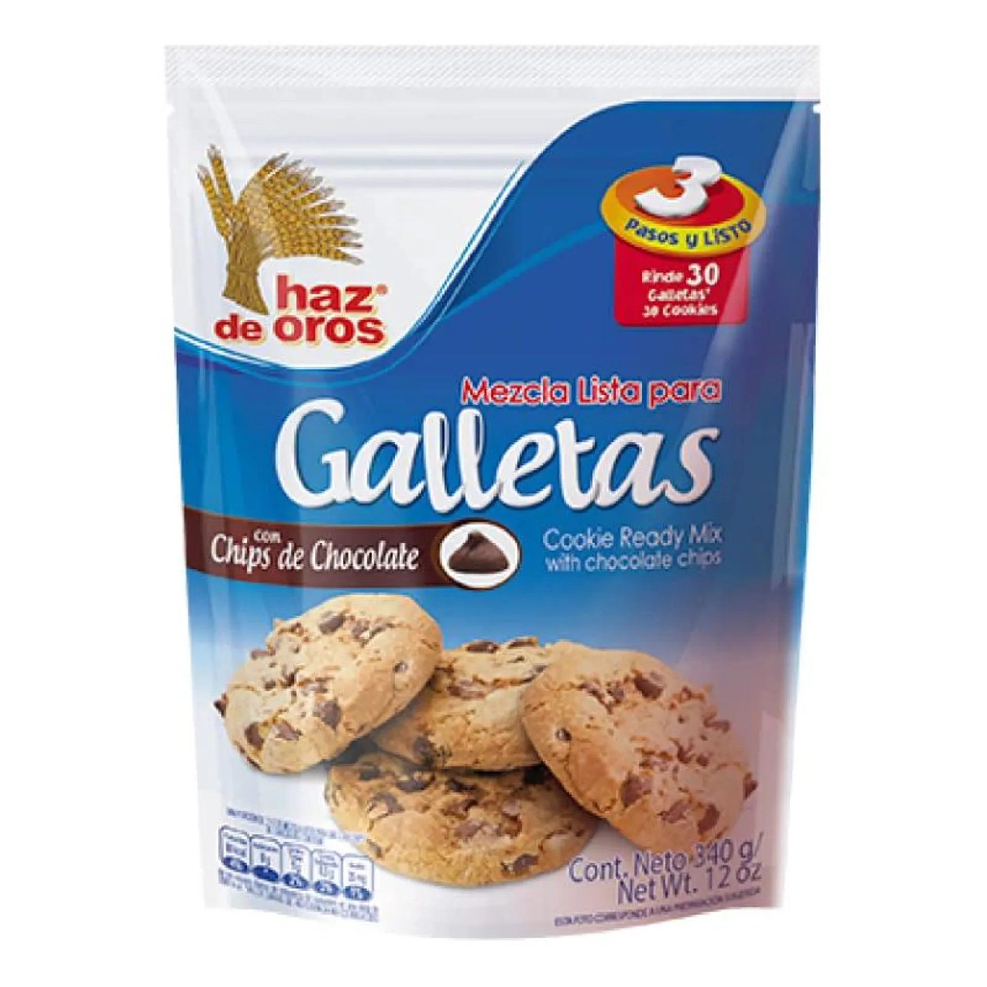 Mezcla Para Galletas Haz De Oros 340 g