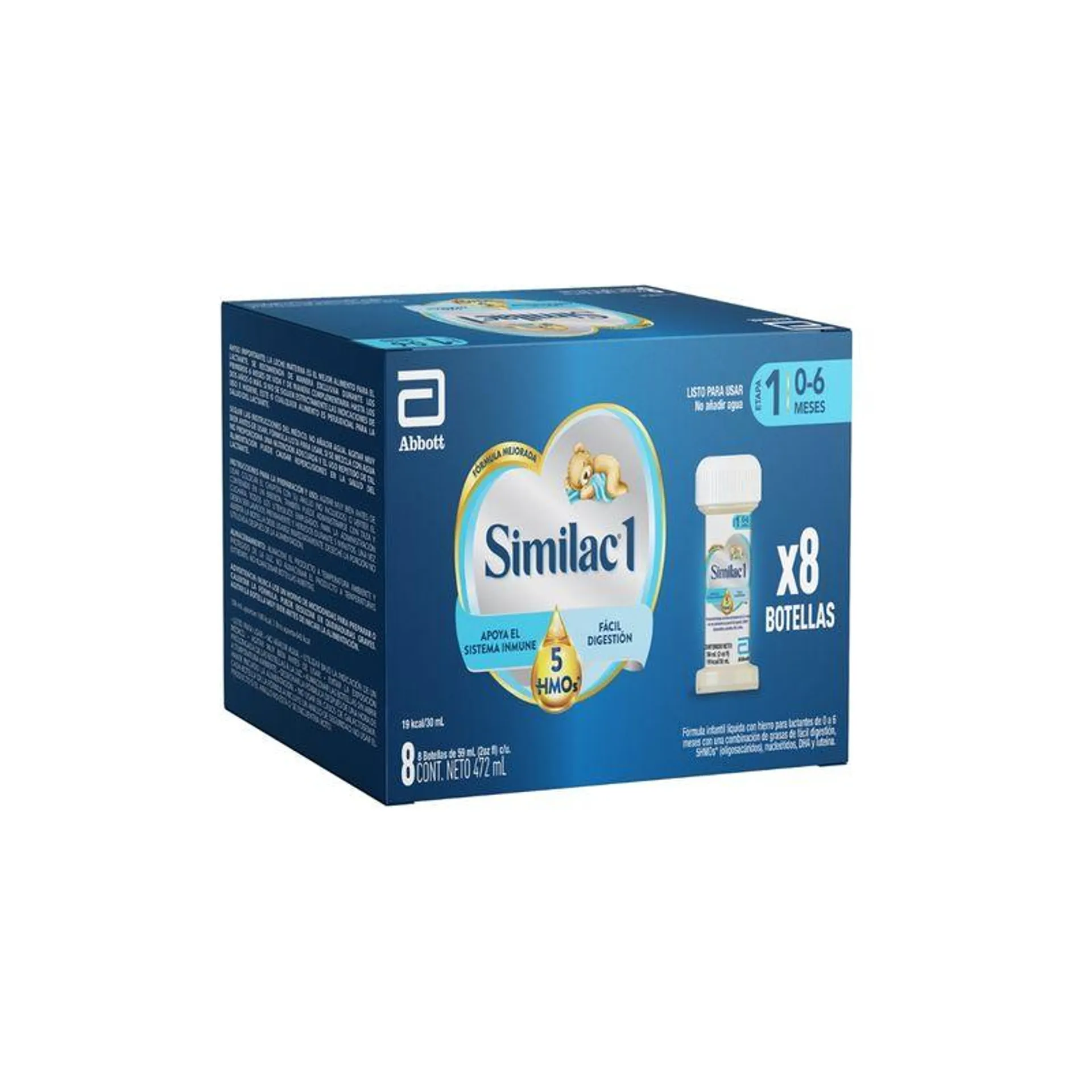 Formula Infantil Similac 1 Liquido X 8 S X 59 Ml C/u