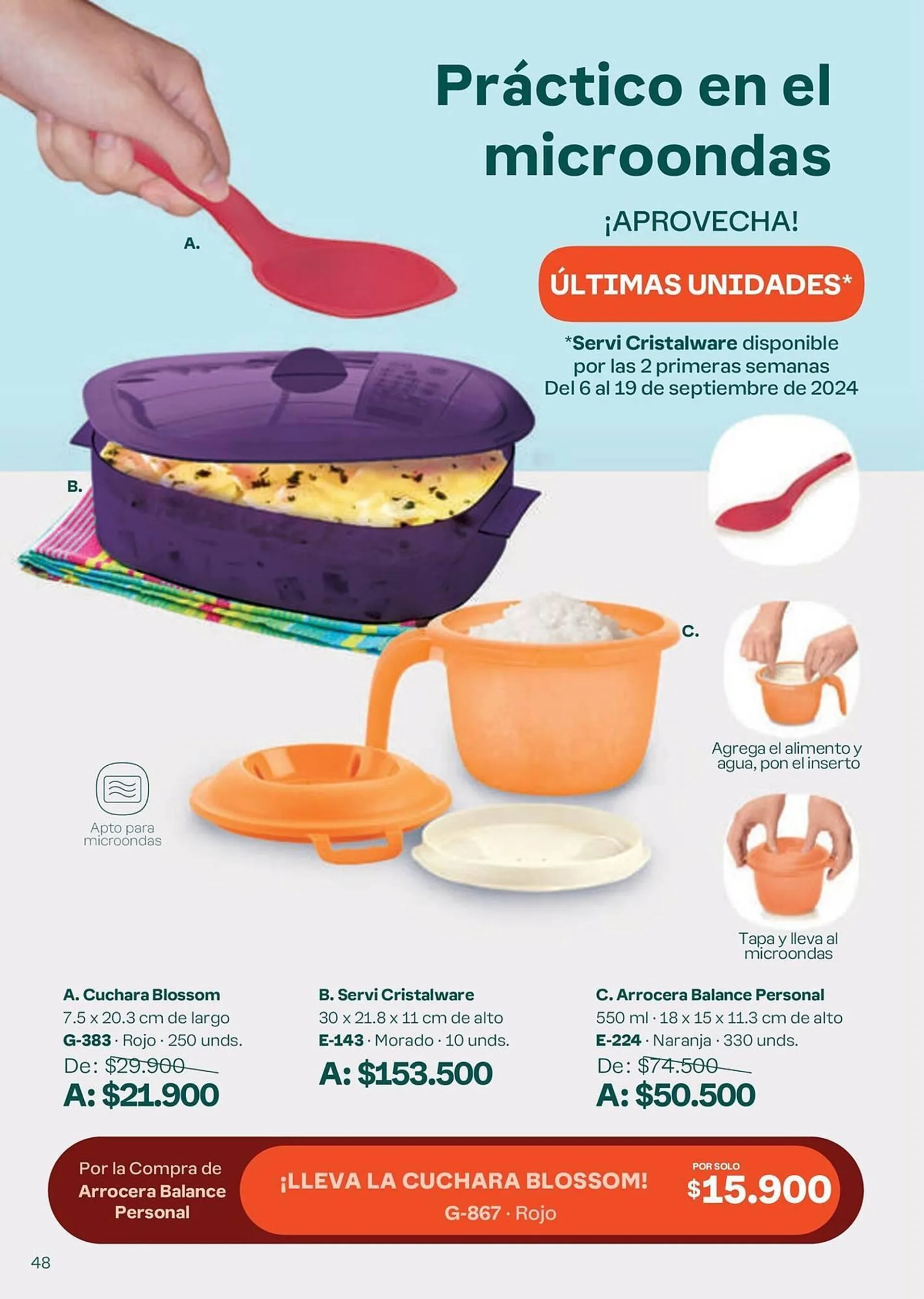 Catalogo de Catálogo Tupperware 6 de septiembre al 3 de octubre 2024 - Pag 48