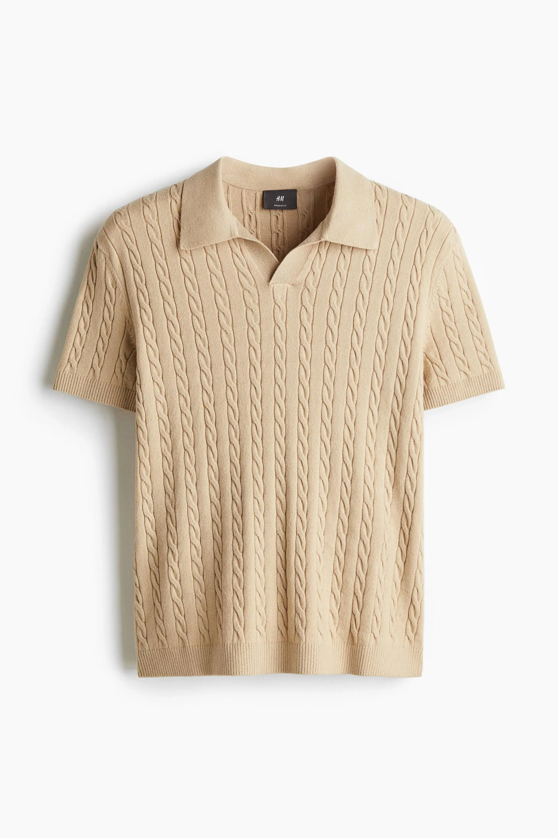 Camiseta polo Regular Fit en tejido trenzado - H&M Colombia | Moda online, ropa de Mujer, Hombre, Bebé y  Niños | H&M CO