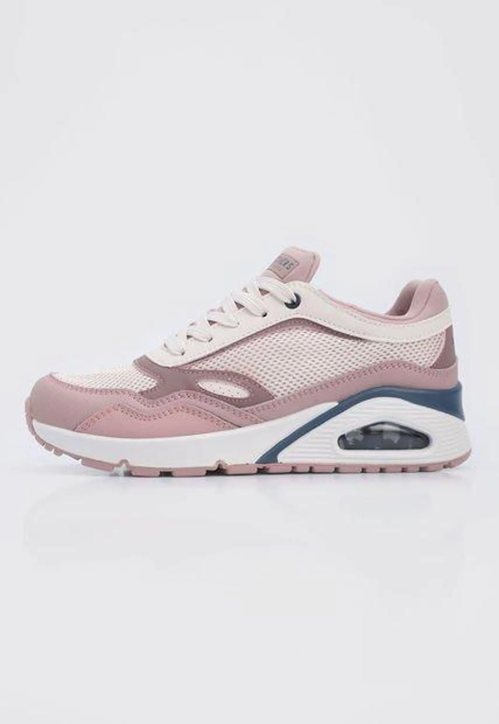 Tenis Lifestyle Rosa-Blanco-Azul Skechers Street Uno