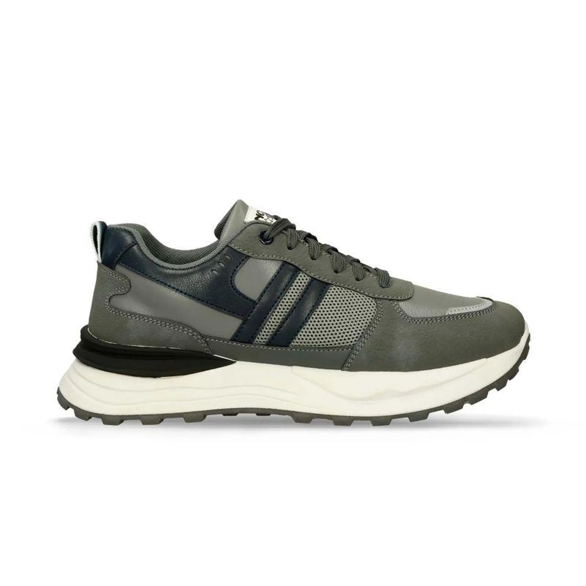 Tenis Casuales Gris Oscuro North Star Leon Venecia Hombre