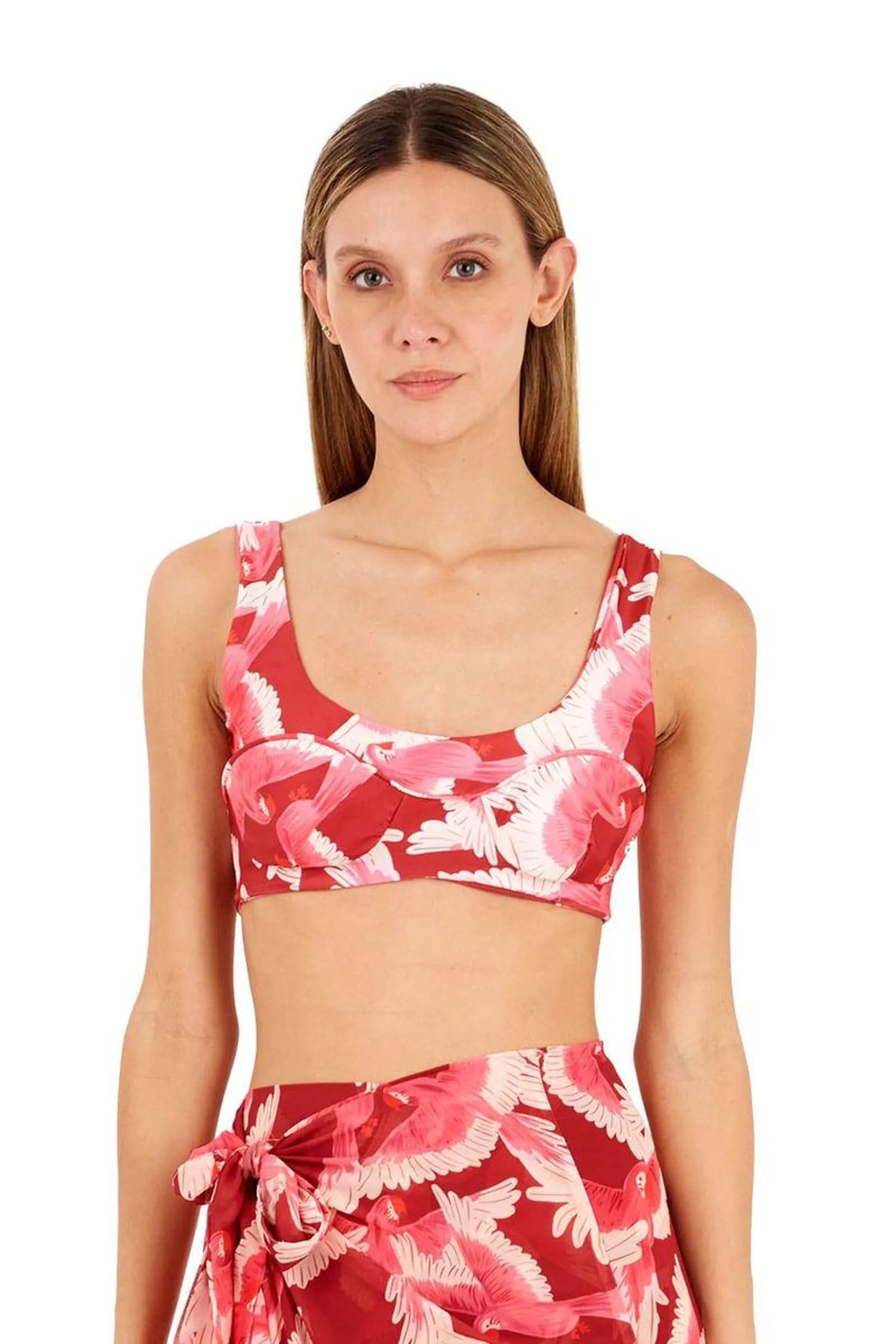 Top Estampado Rojo para mujer Stella