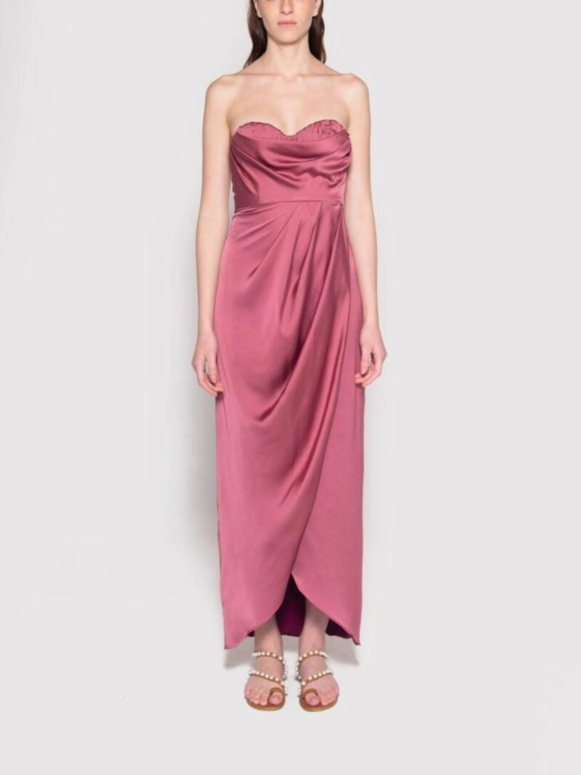 POMONA DRESS RASPBERRY