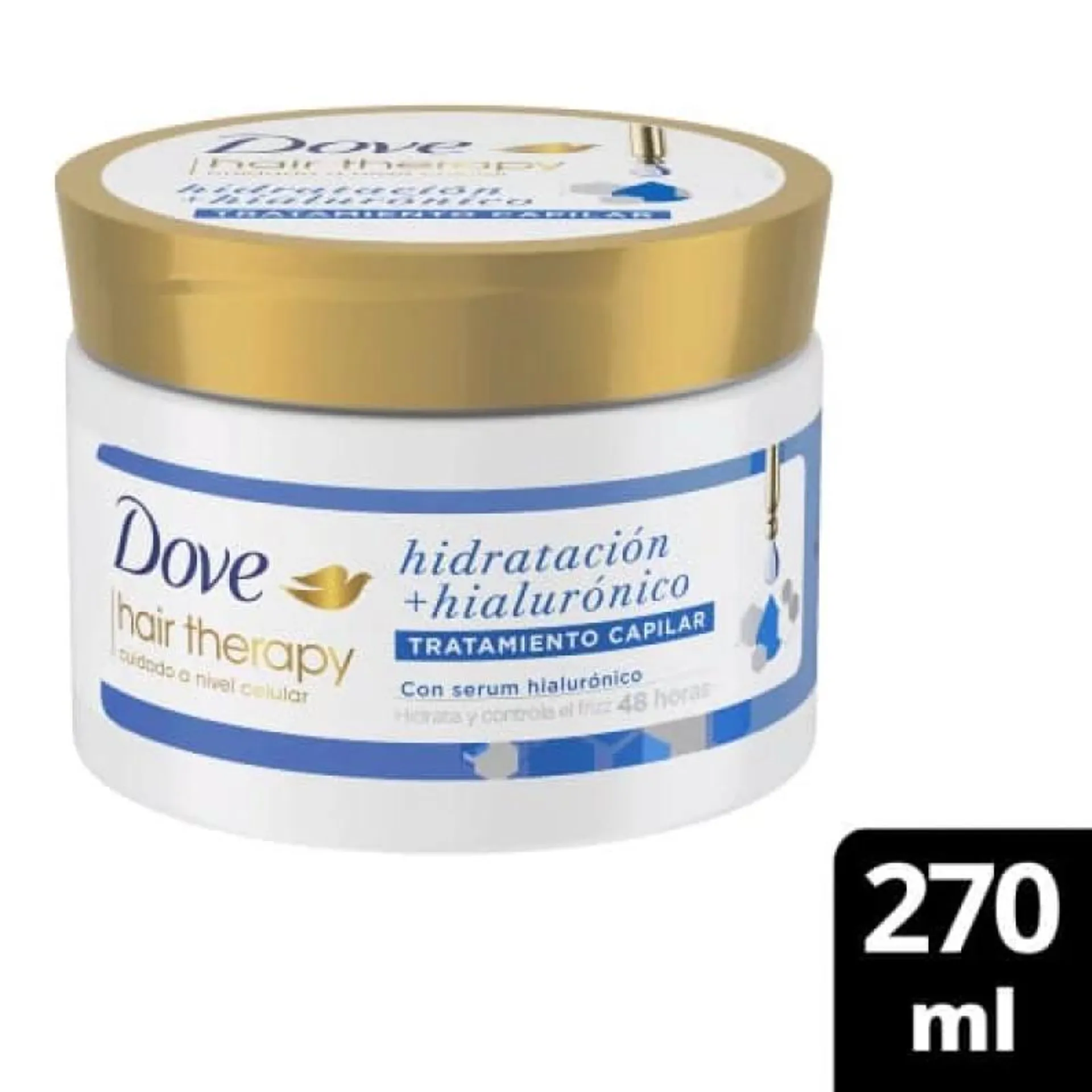 Tratamiento Dove Crema x 270 ml Hidratacion+Hialuronico