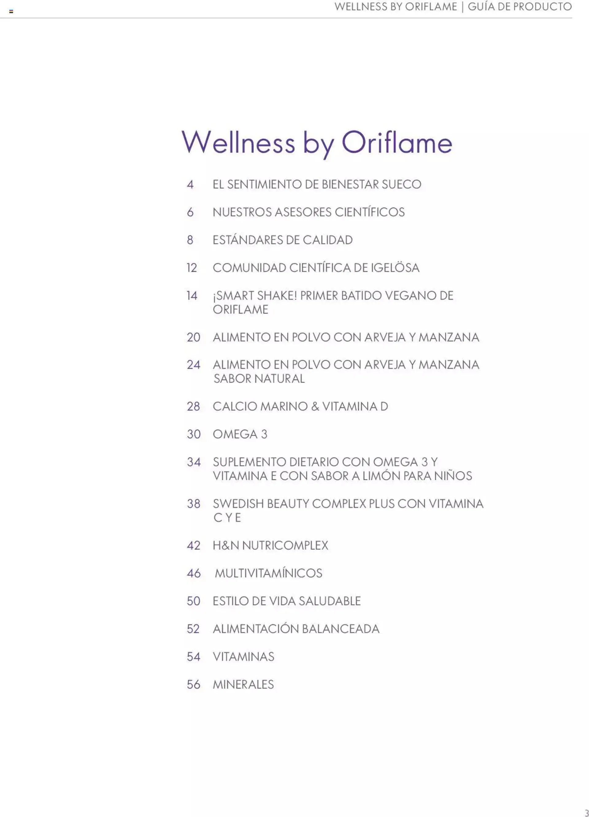 Catalogo de Oriflame - Guía de Producto Wellness 1 de junio al 31 de diciembre 2024 - Pag 3
