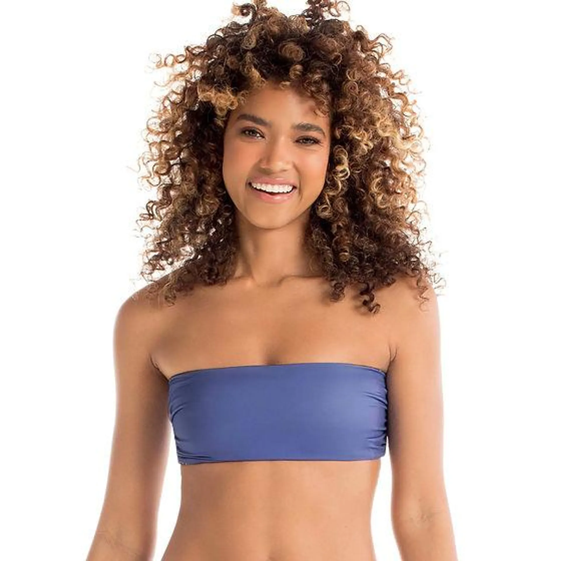 TOP STRAPLESS BAÑO · 807127 · Azul bohemio