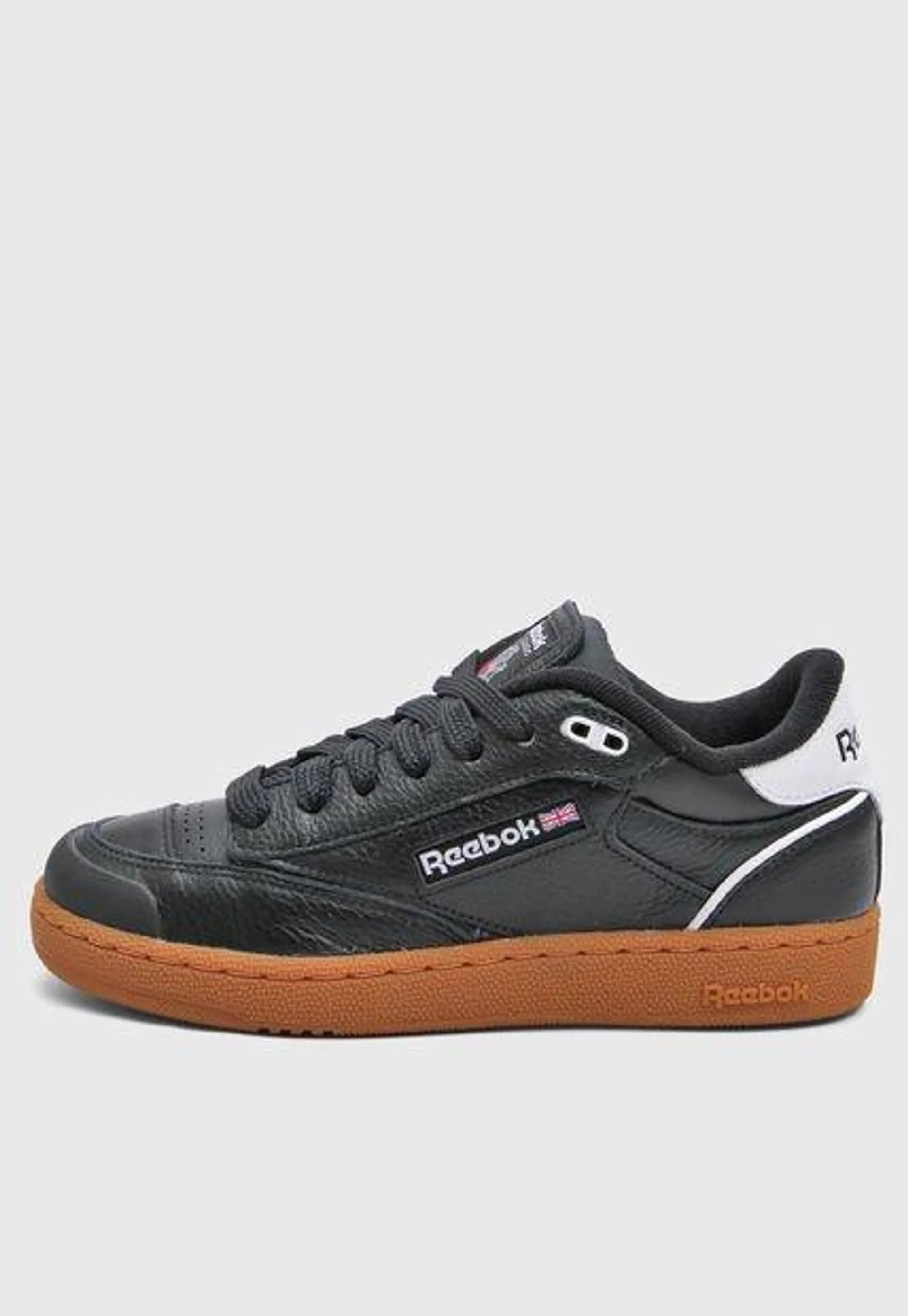 Tenis Lifestyle Negro-Blanco-Miel Reebok Classics Club C Bulc