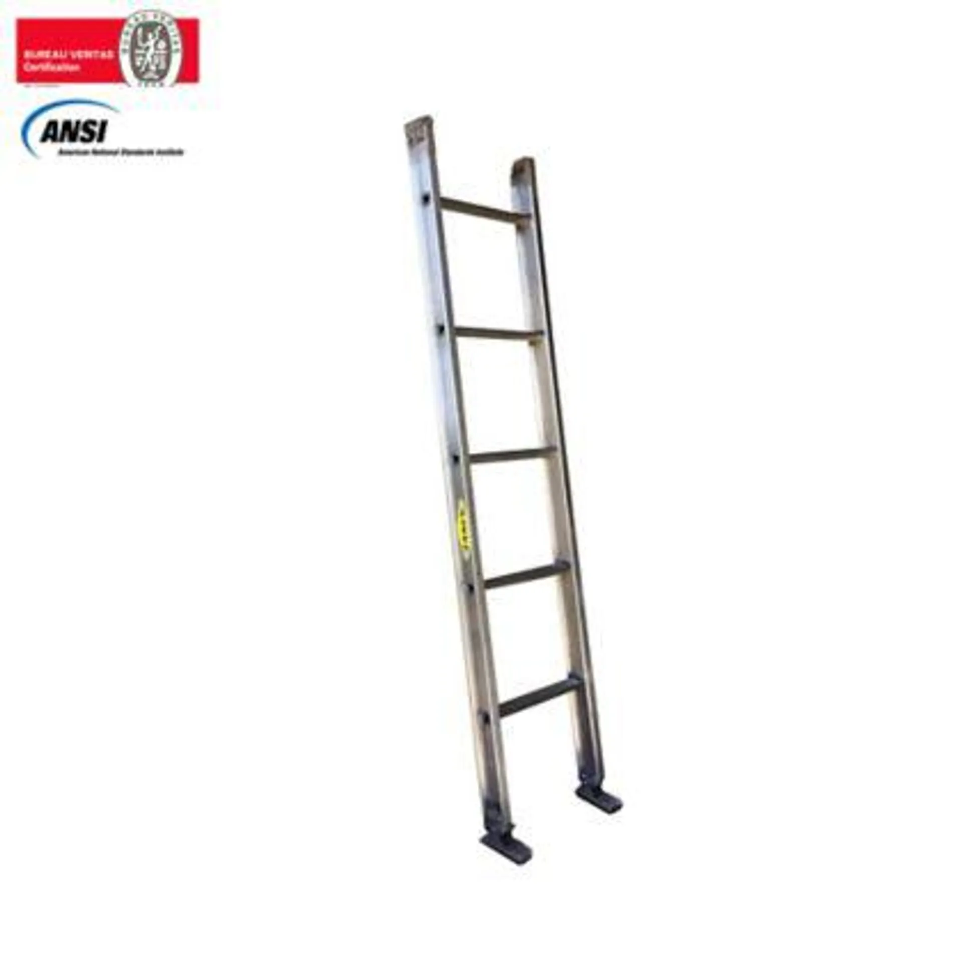 Escalera Certificada de Pared Aluminio 5 Pasos 1,50 Metros de 136 Kilogramos de Resistencia