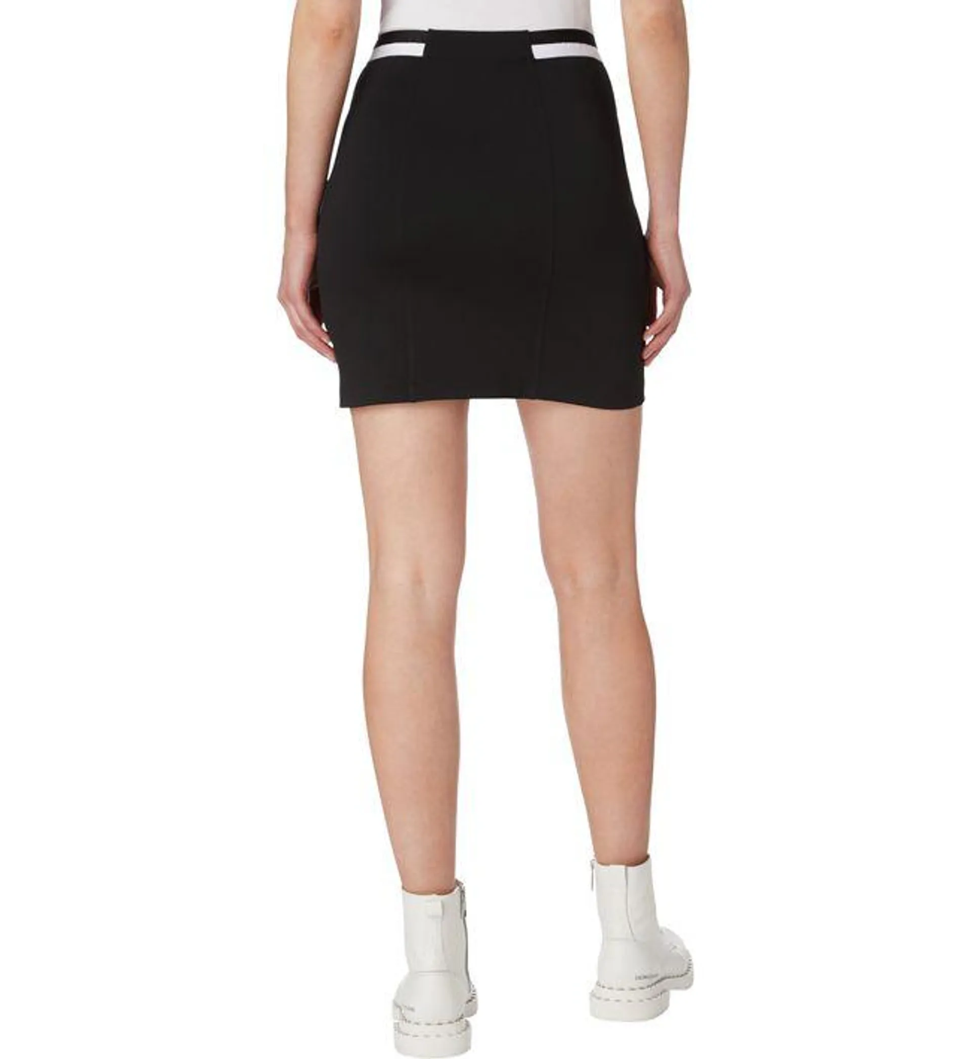 Falda Mujer Negro Con Cremallera Monochrome Milano Calvin Klein