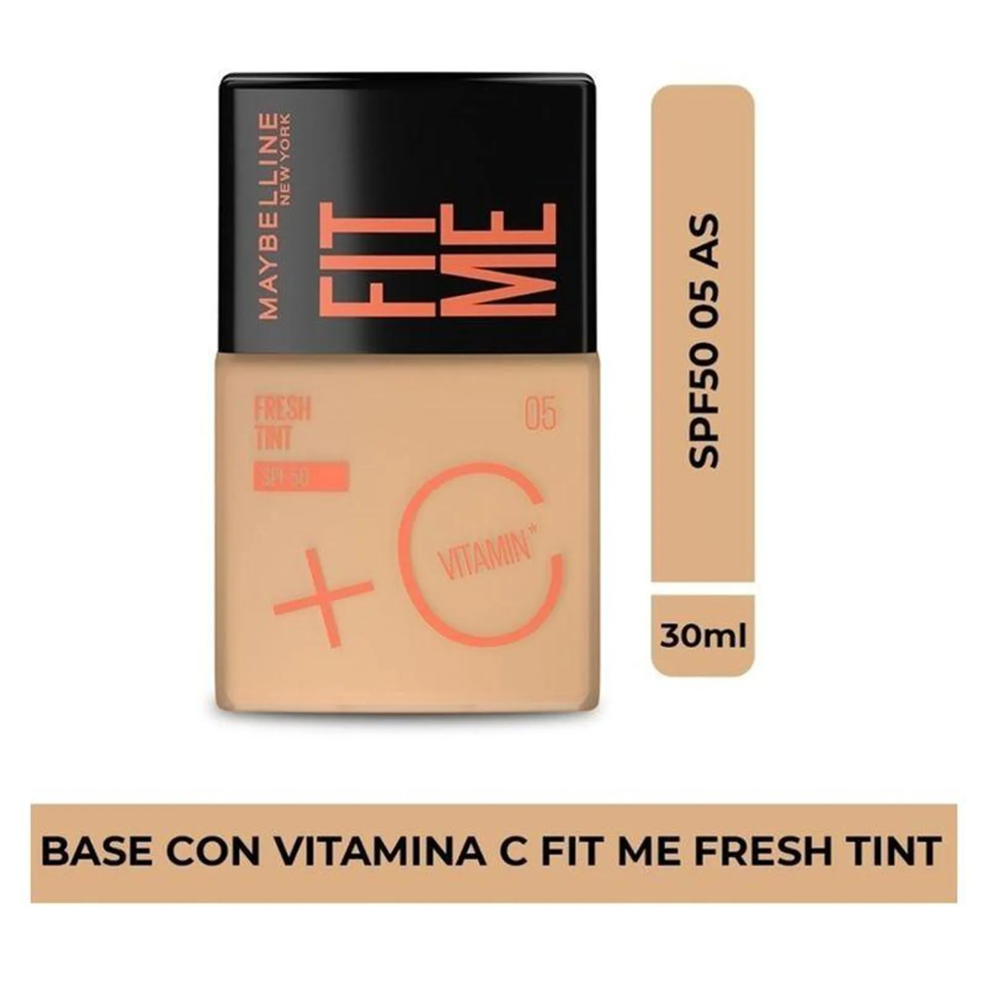 Base Maquillaje Maybelline Fit Me Fresh Tint Spf 50 N 05 X 30 Ml