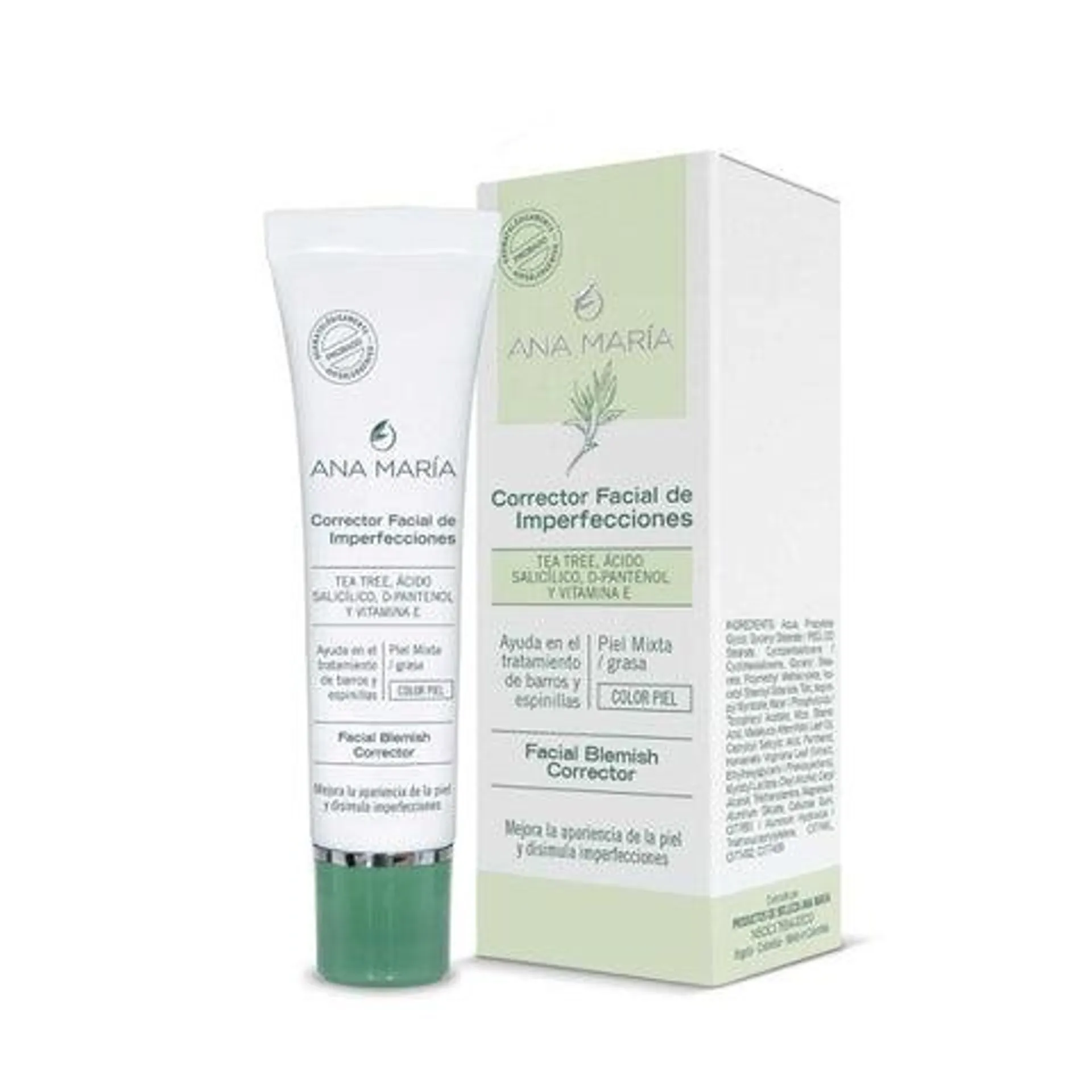 Corrector facial de imperfecciones x 15 gr