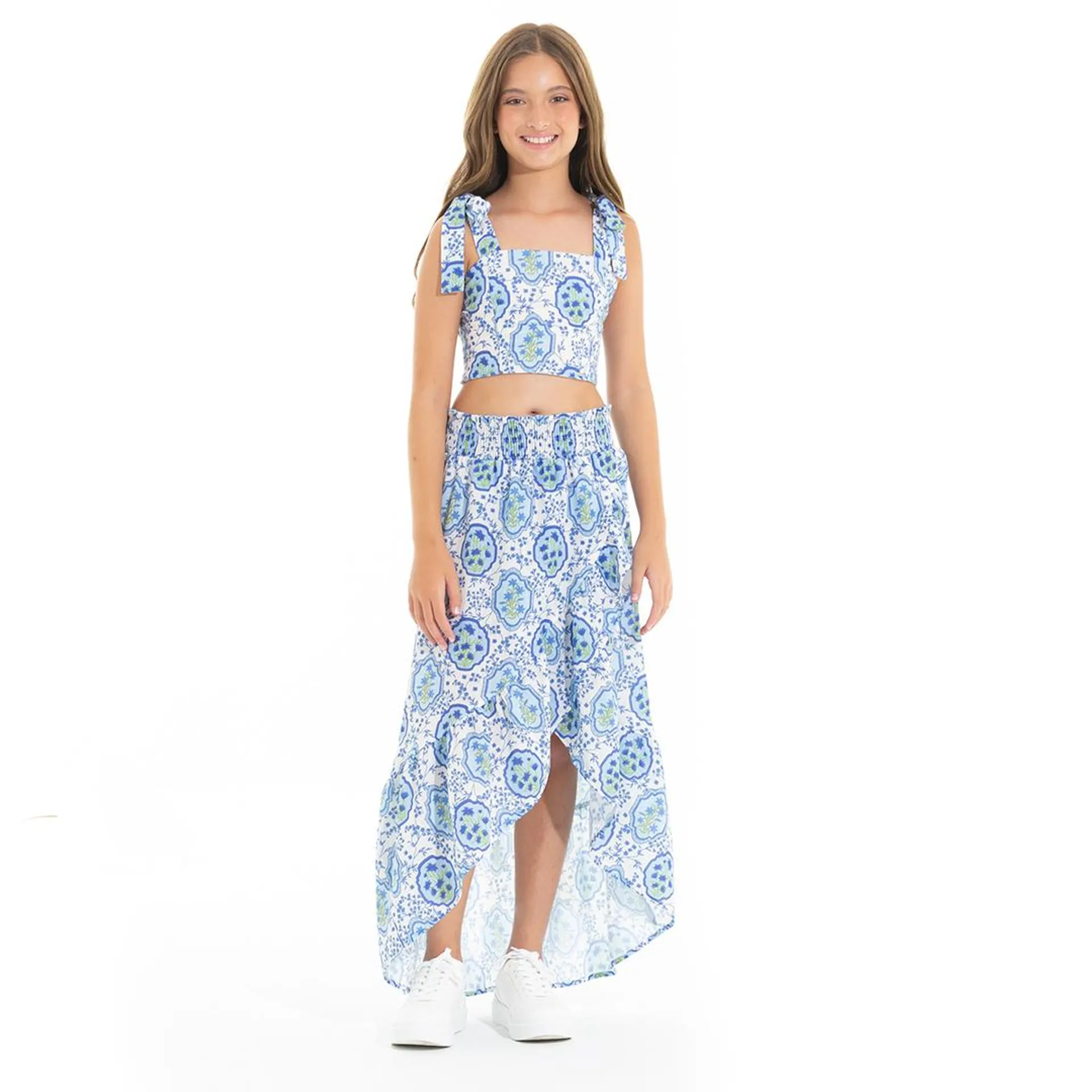 FLORAL SKIRT SET FOR GIRLS