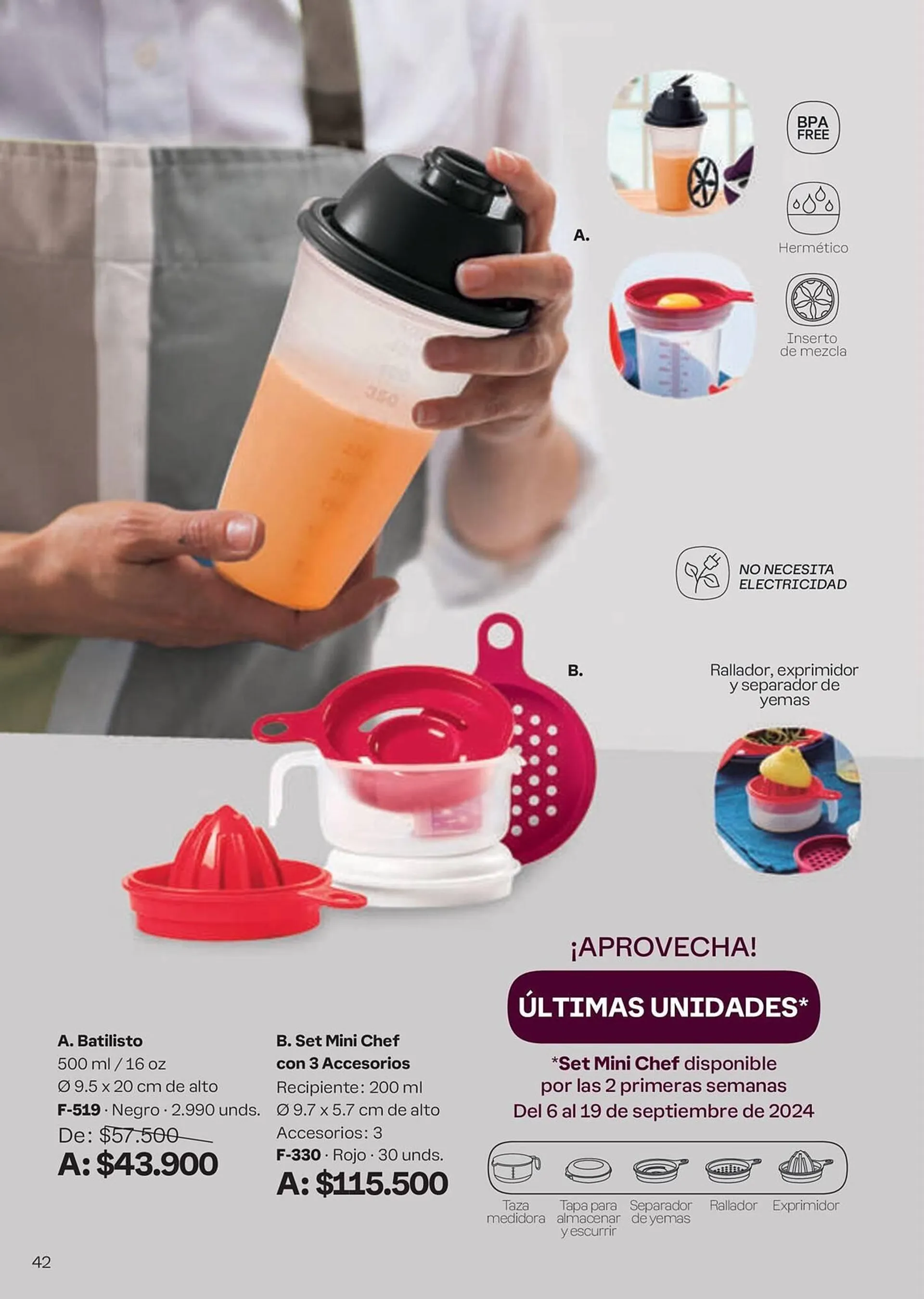 Catalogo de Catálogo Tupperware 6 de septiembre al 3 de octubre 2024 - Pag 42