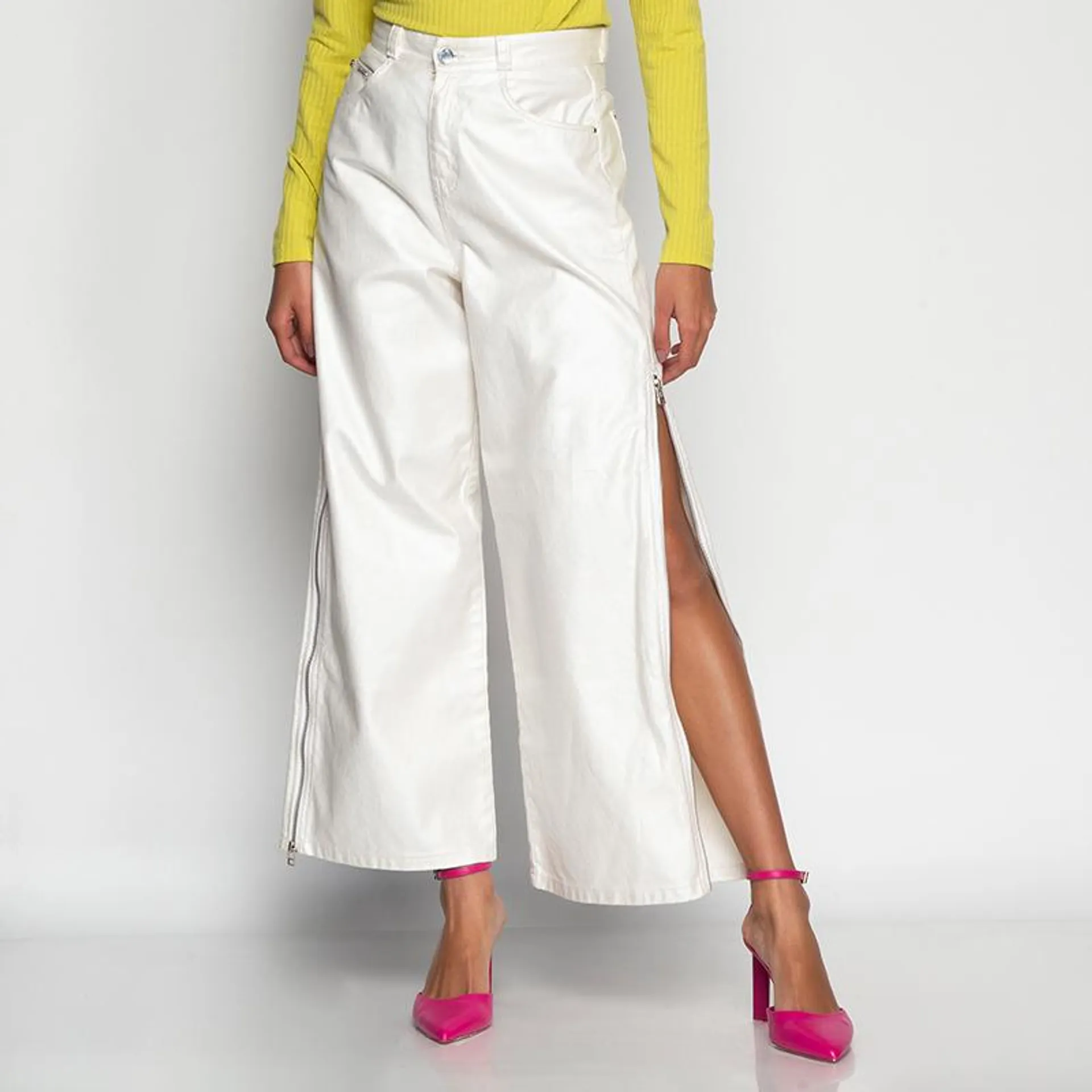 Jean Blanco Knz Wide Leg Light