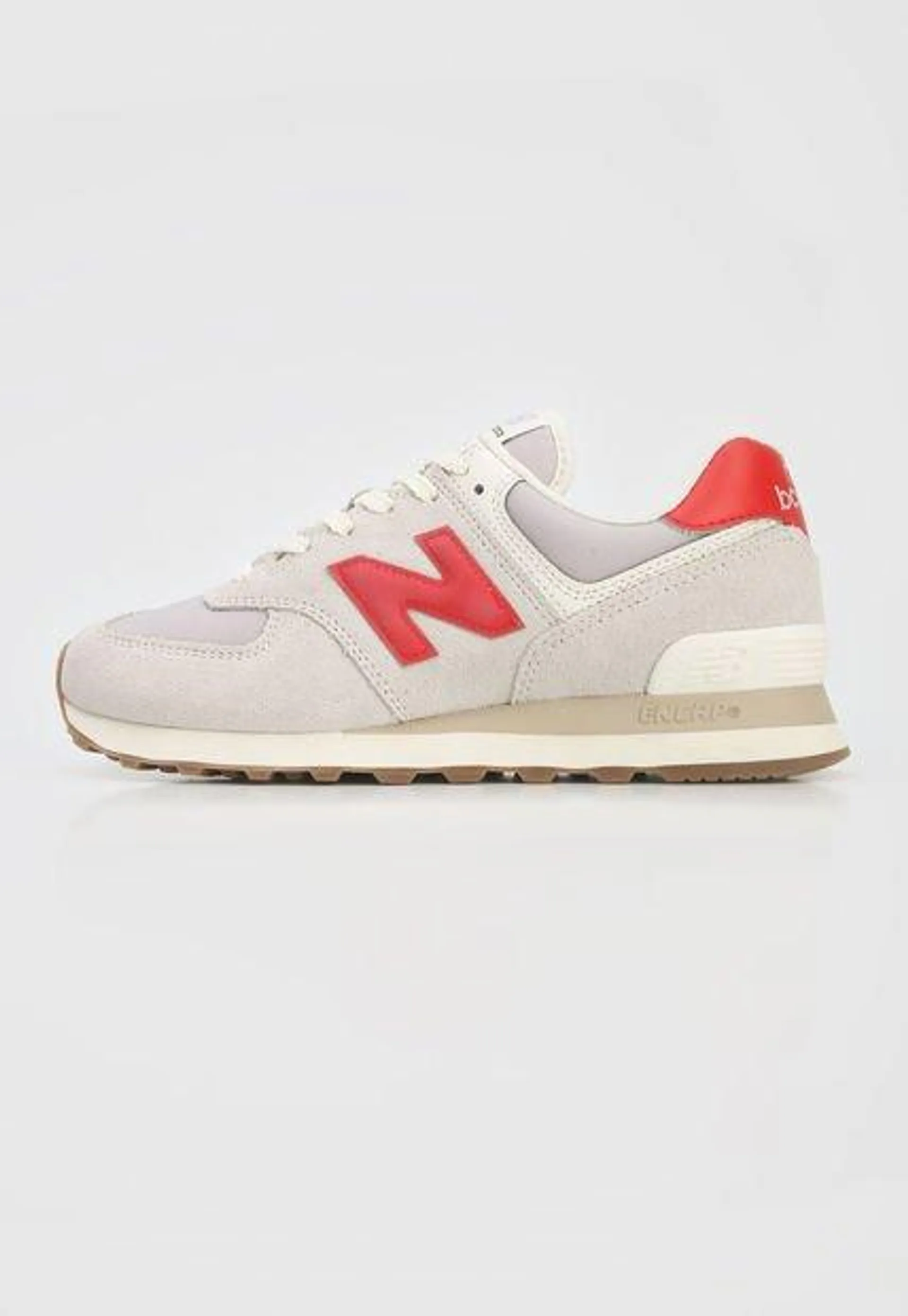 Tenis Lifestyle Gris-Rojo-Beige New Balance 574