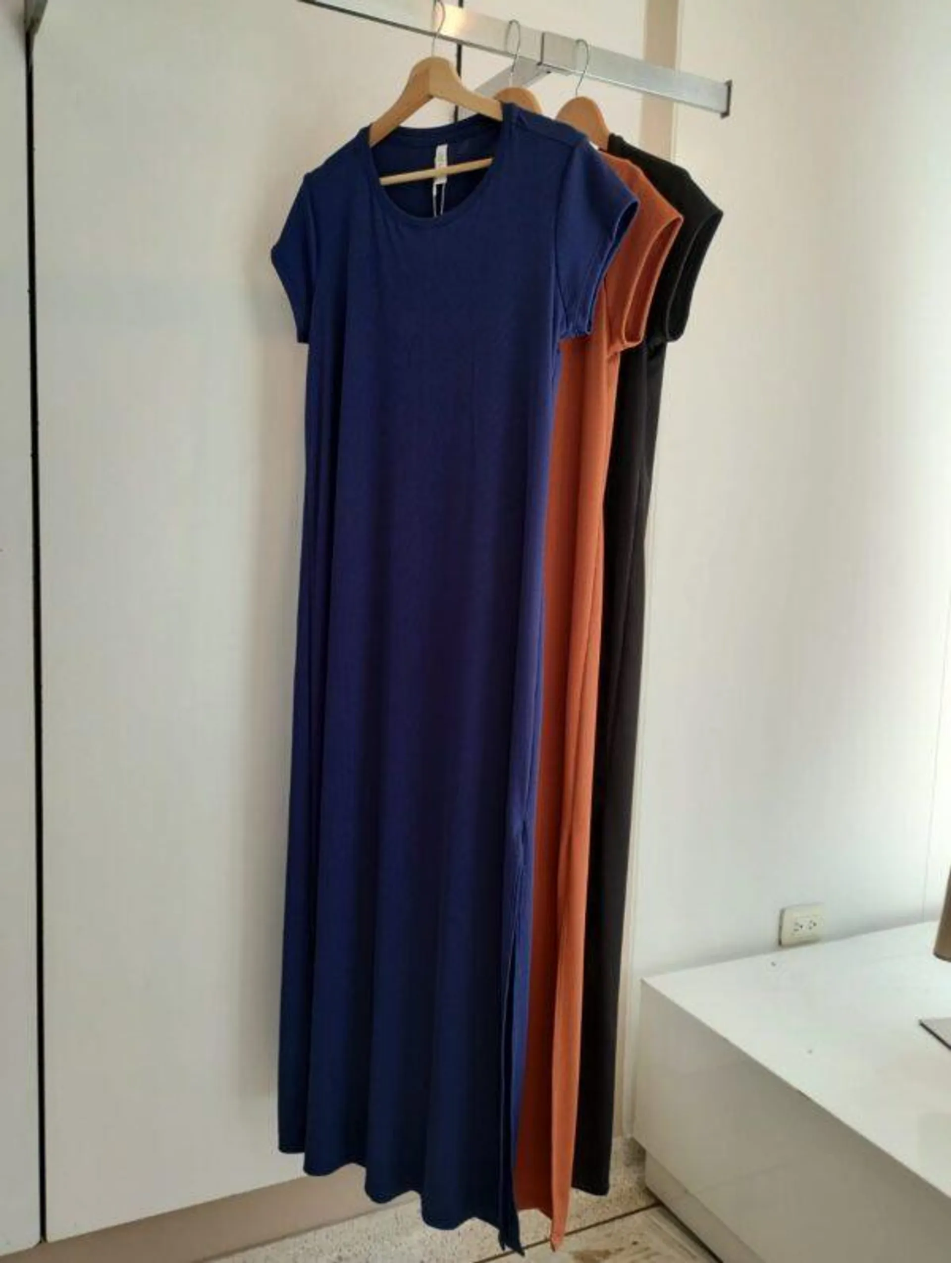 Vestido Materno Kathy Azul