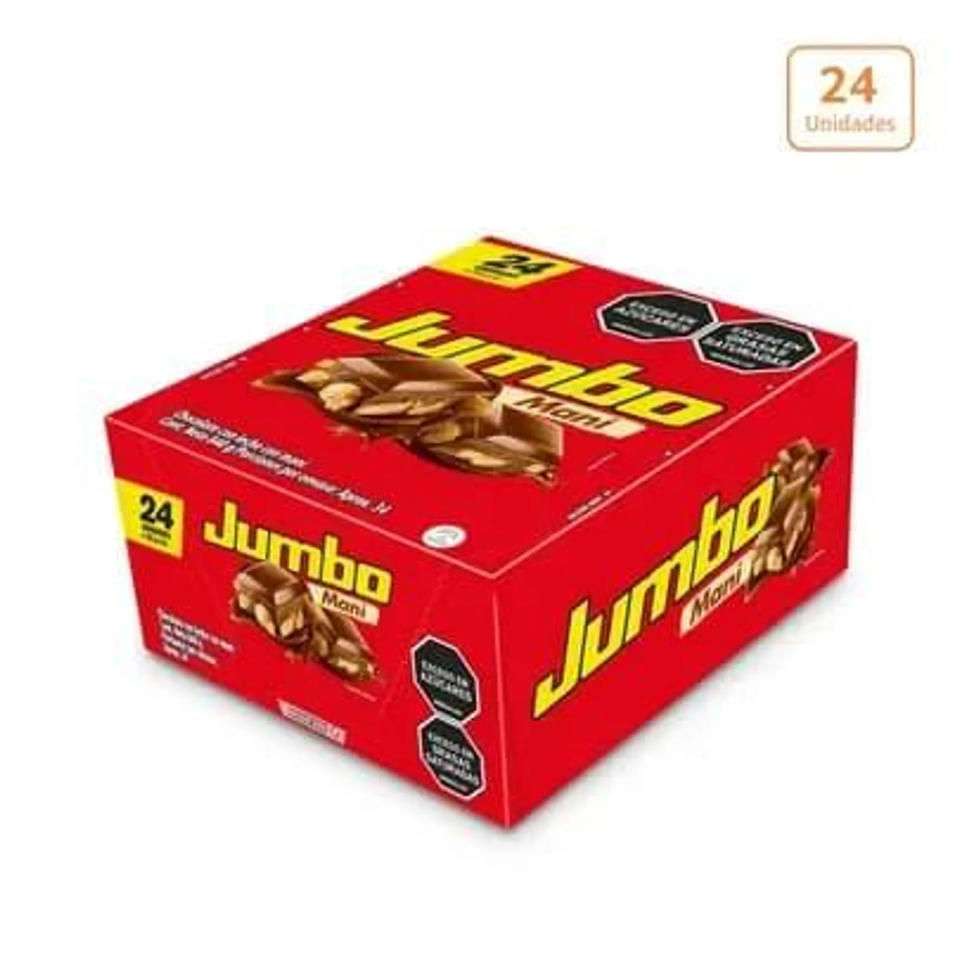 Chocolatina Jumbo Maní x 24 unds x 35gr c/u