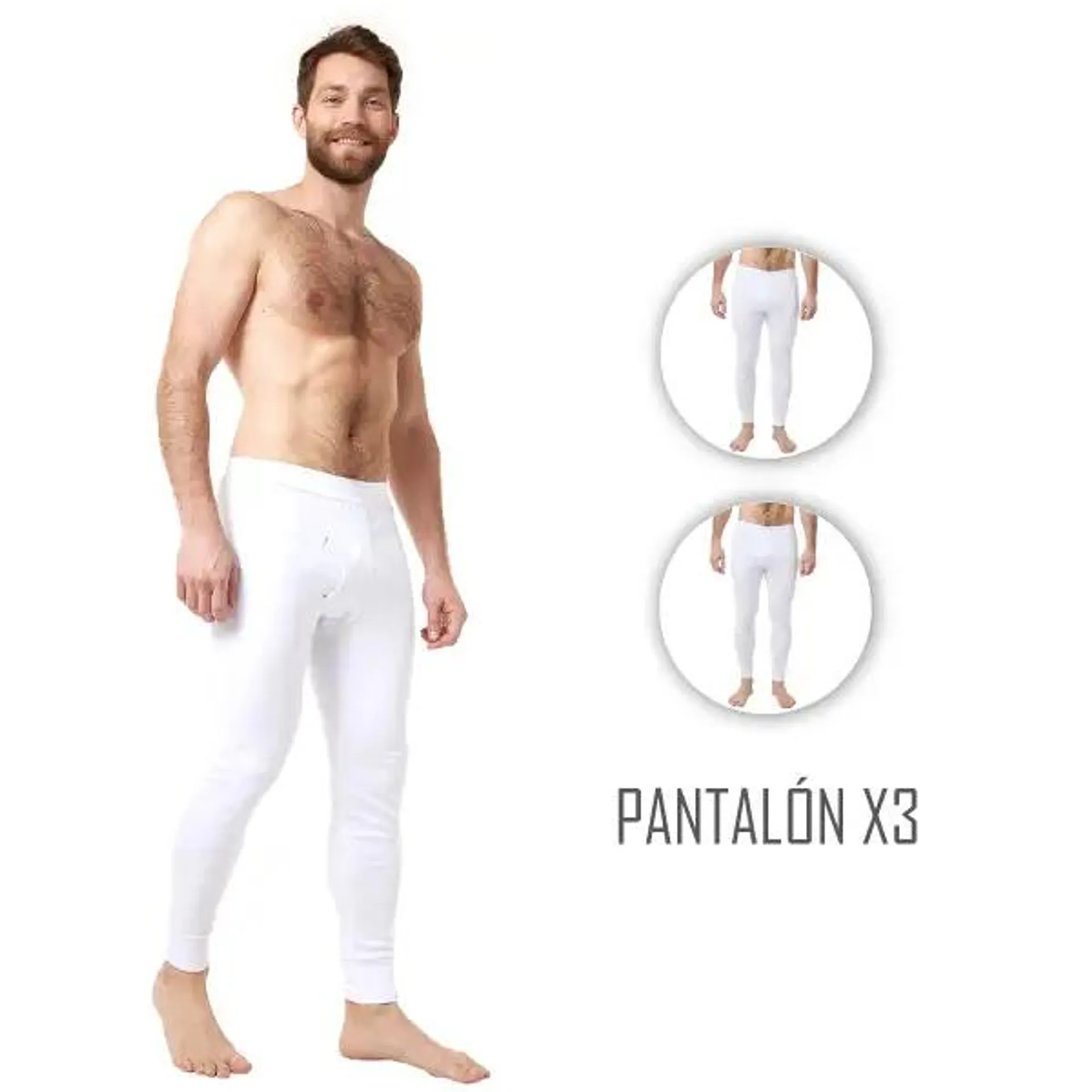 Combo X3 Pantalón Térmico Hombre