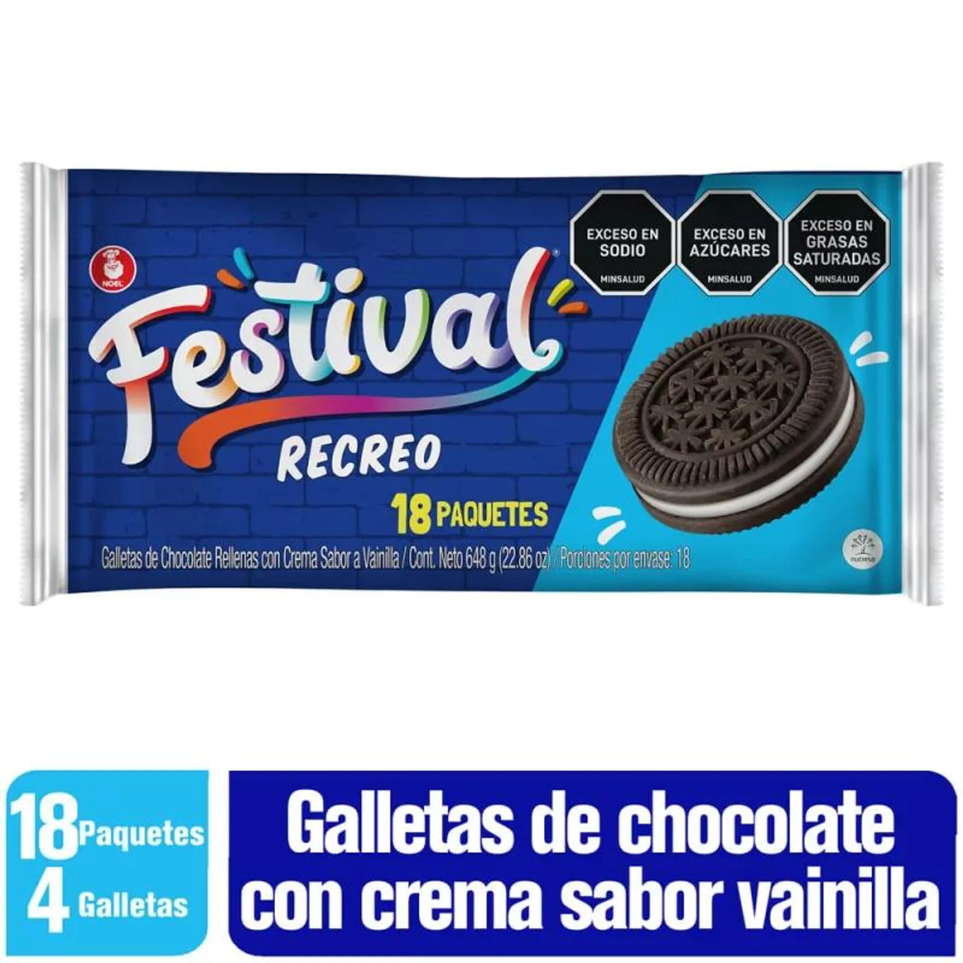 Galleta Festival Recreo 18 und 648 g