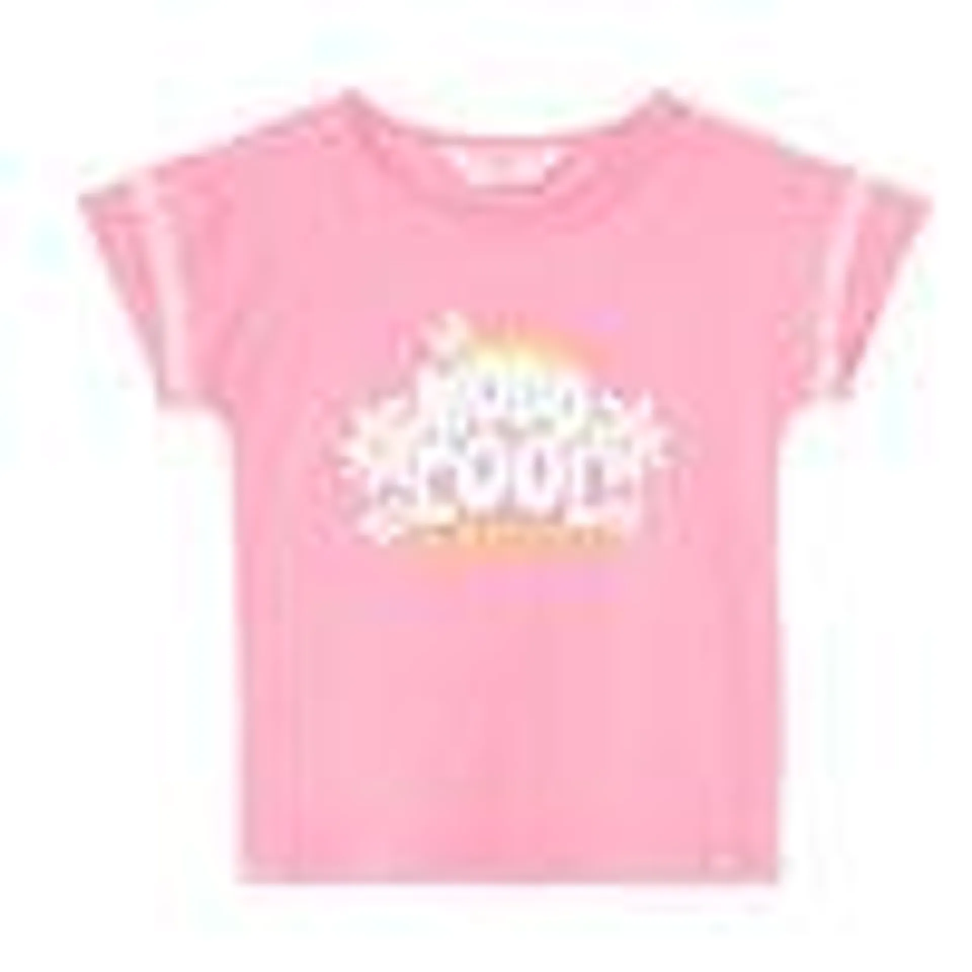 Camiseta manga corta rosada para bebé niña