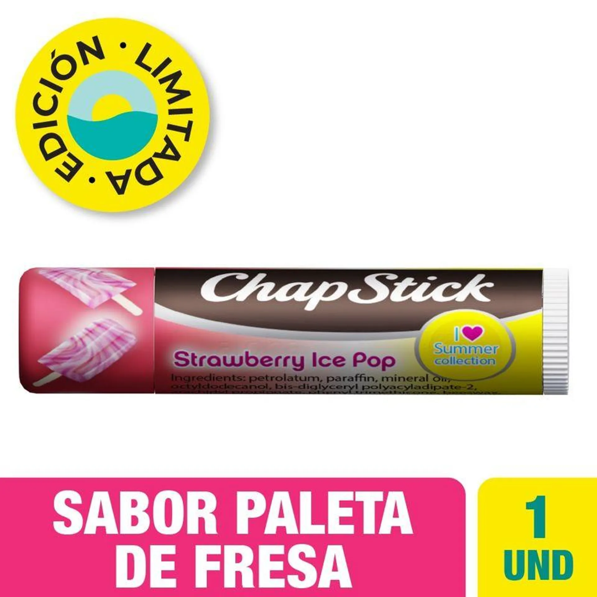 Protector Labial Chapstick Paleta Fresa X 4g