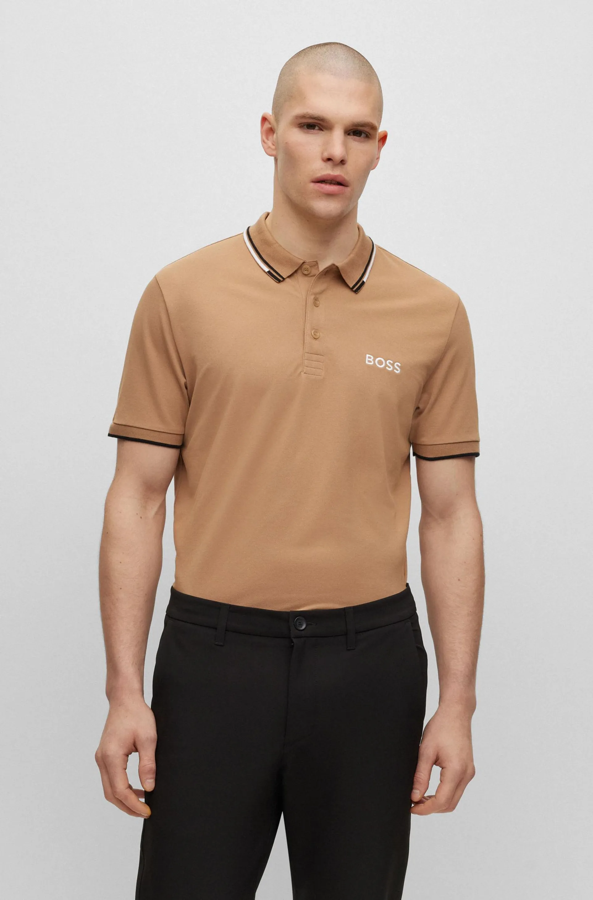 Polo Regular Fit De Algodón Hombre