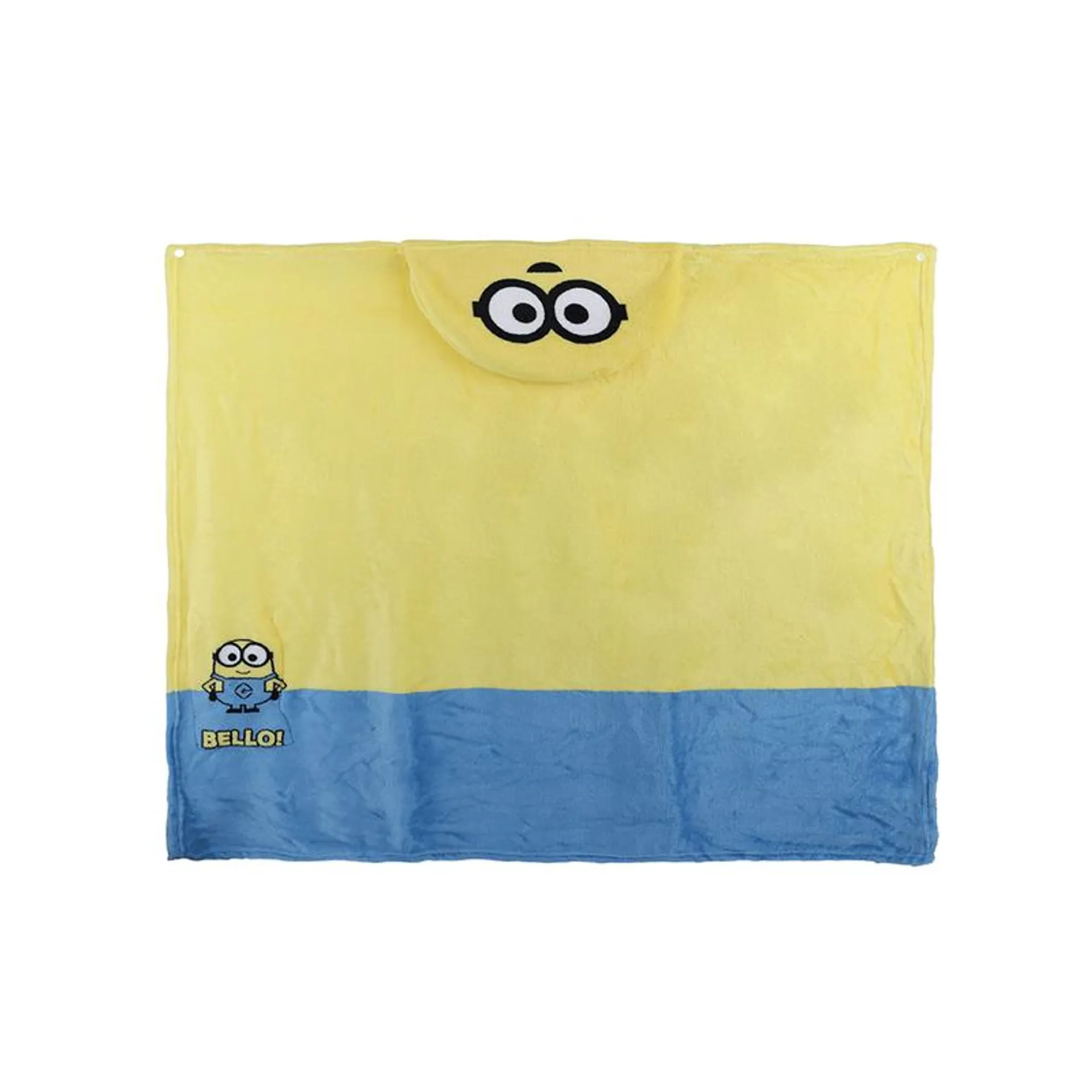 Manta con Capucha Minions Amarillo