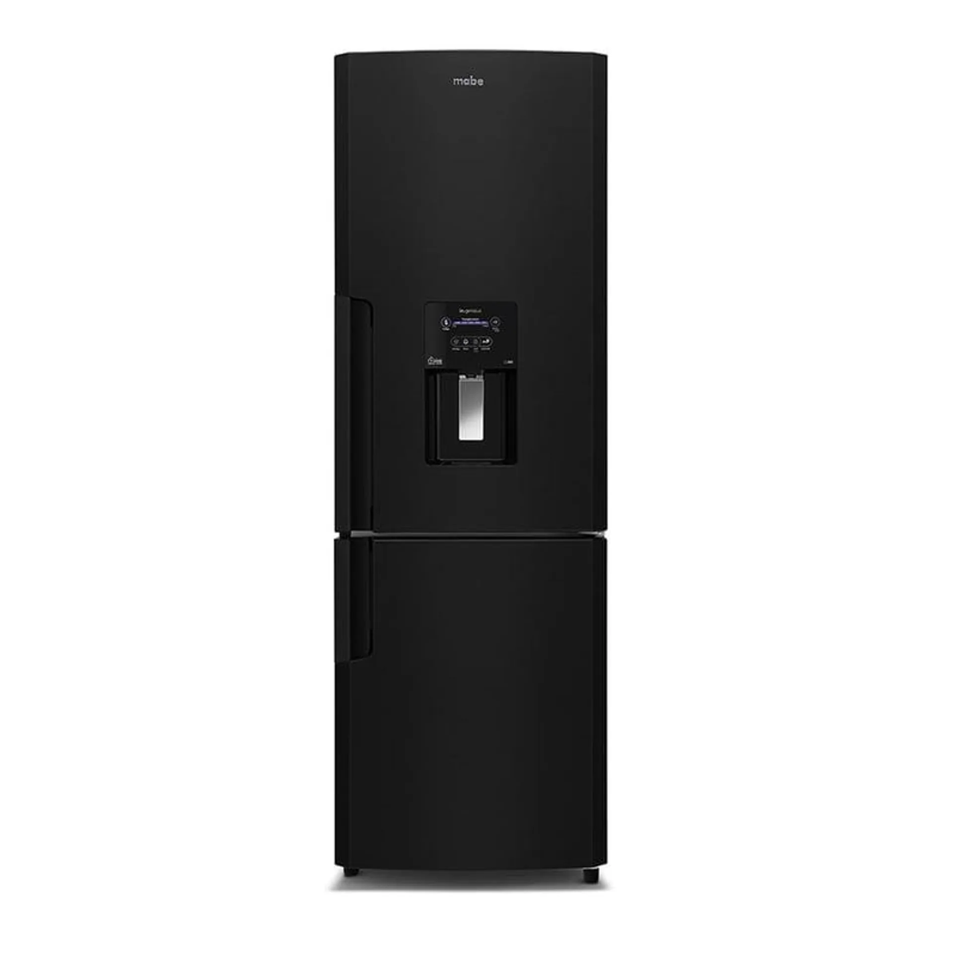 Nevera bottom freezer 314 l brutos black steel mabe - rmb300izbrp0