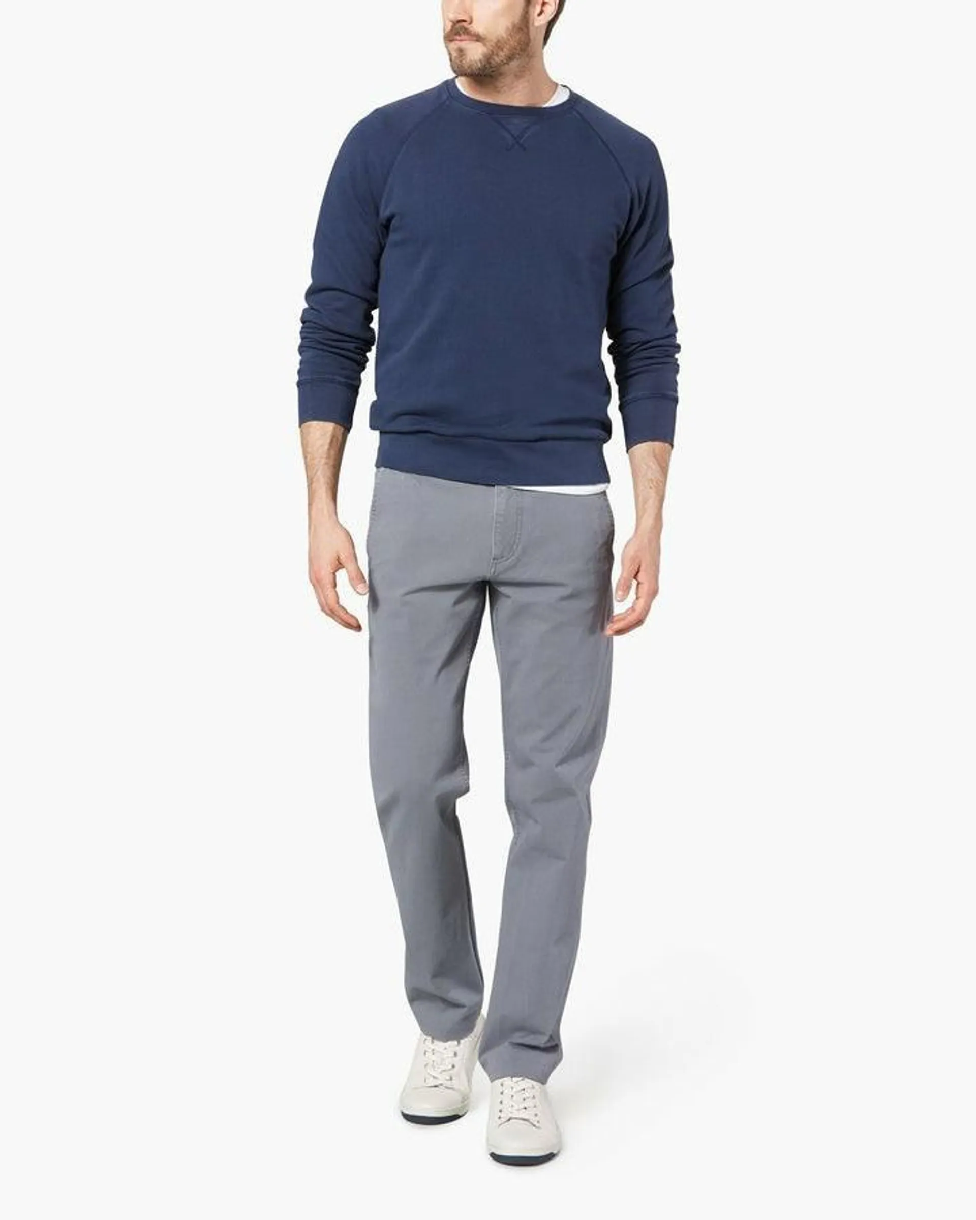 Pantalones Dockers Alpha Khakis,Slim Fit Hombre Gris | AQEXS3640