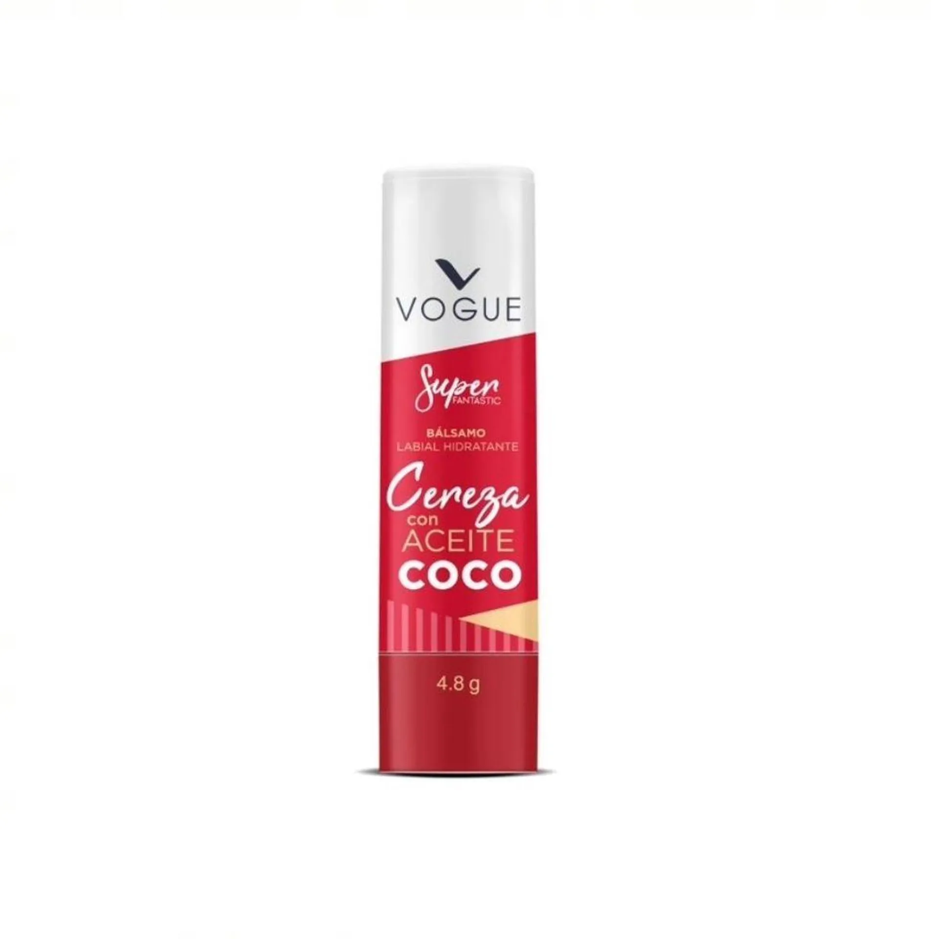 Balsamo Labial Hidratante Vogue Cereza Con Aceite Coco X 4.8G