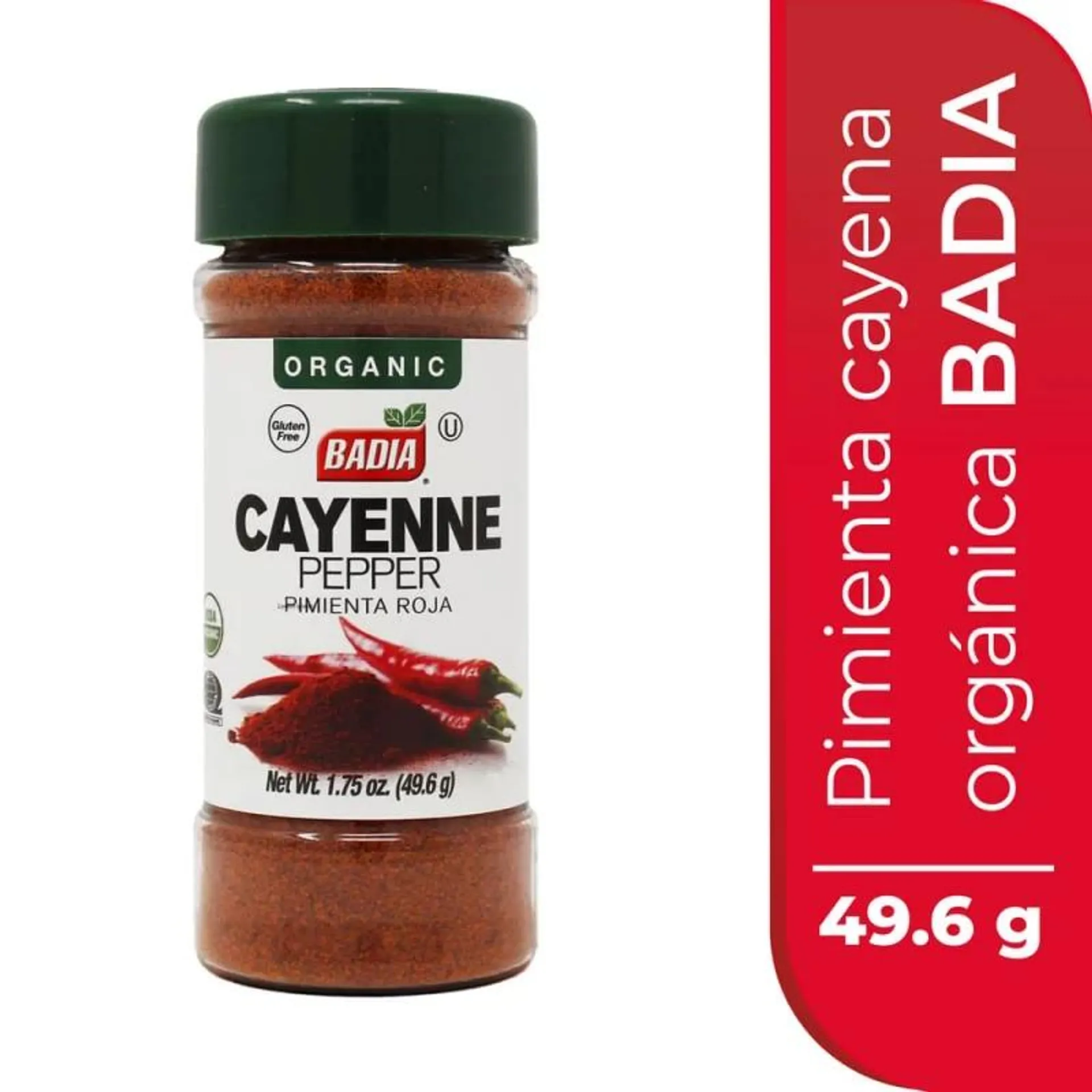 Pimienta Roja Cayena Organ Badia x 49.5 g