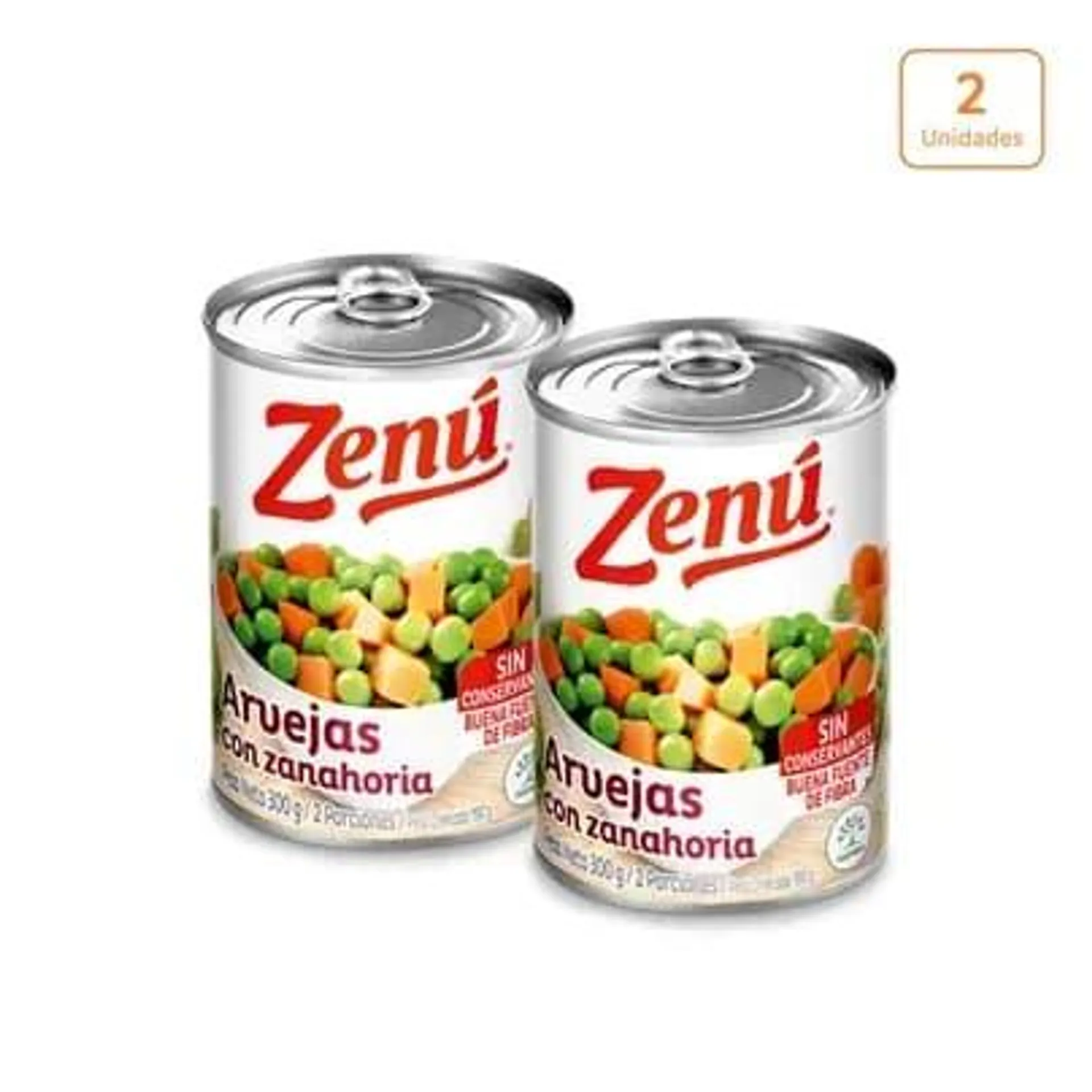 Arveja con zanahoria Zenú x 300g x 2 unds